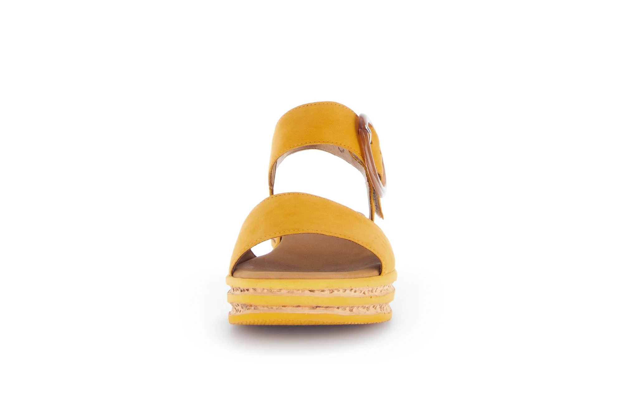 Sandales jaunes en cuir nubuck - Image 5