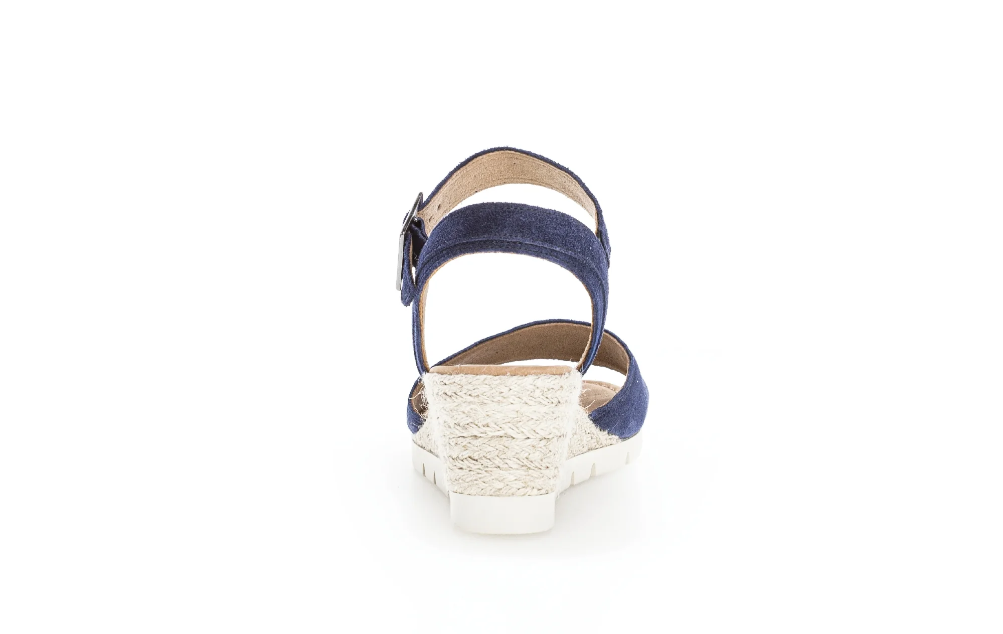 Sandales marine en cuir velours - Image 6