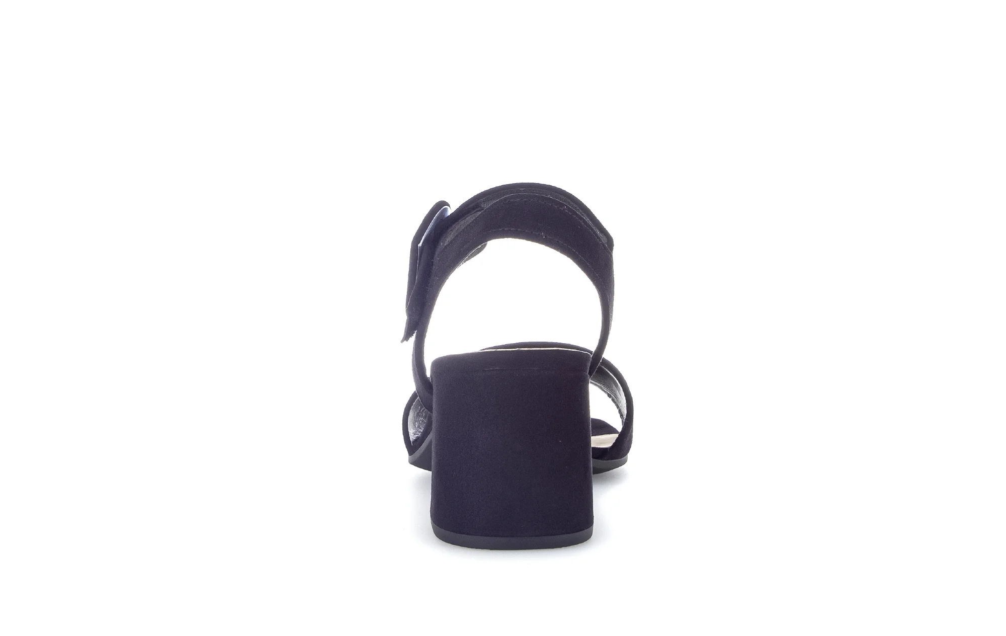 Sandales marine en cuir velours - Image 6
