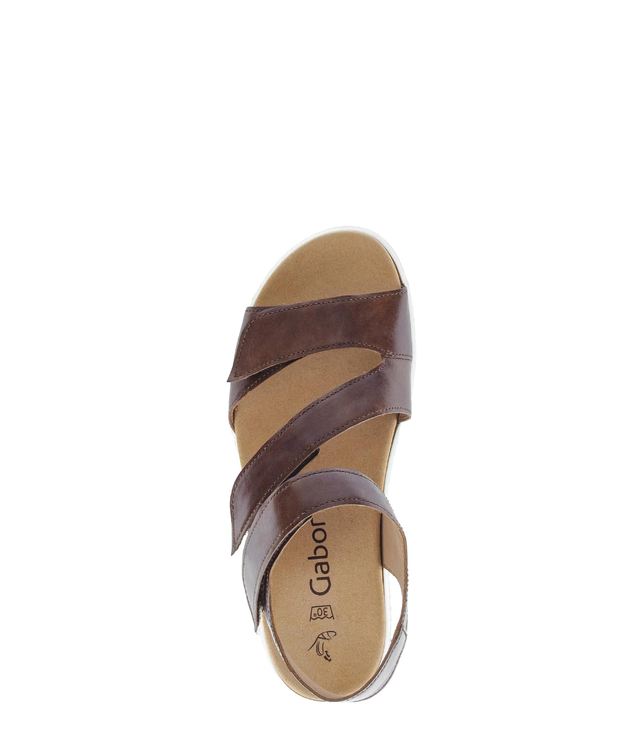 Sandales marron en cuir (semelle amovible) - Image 3