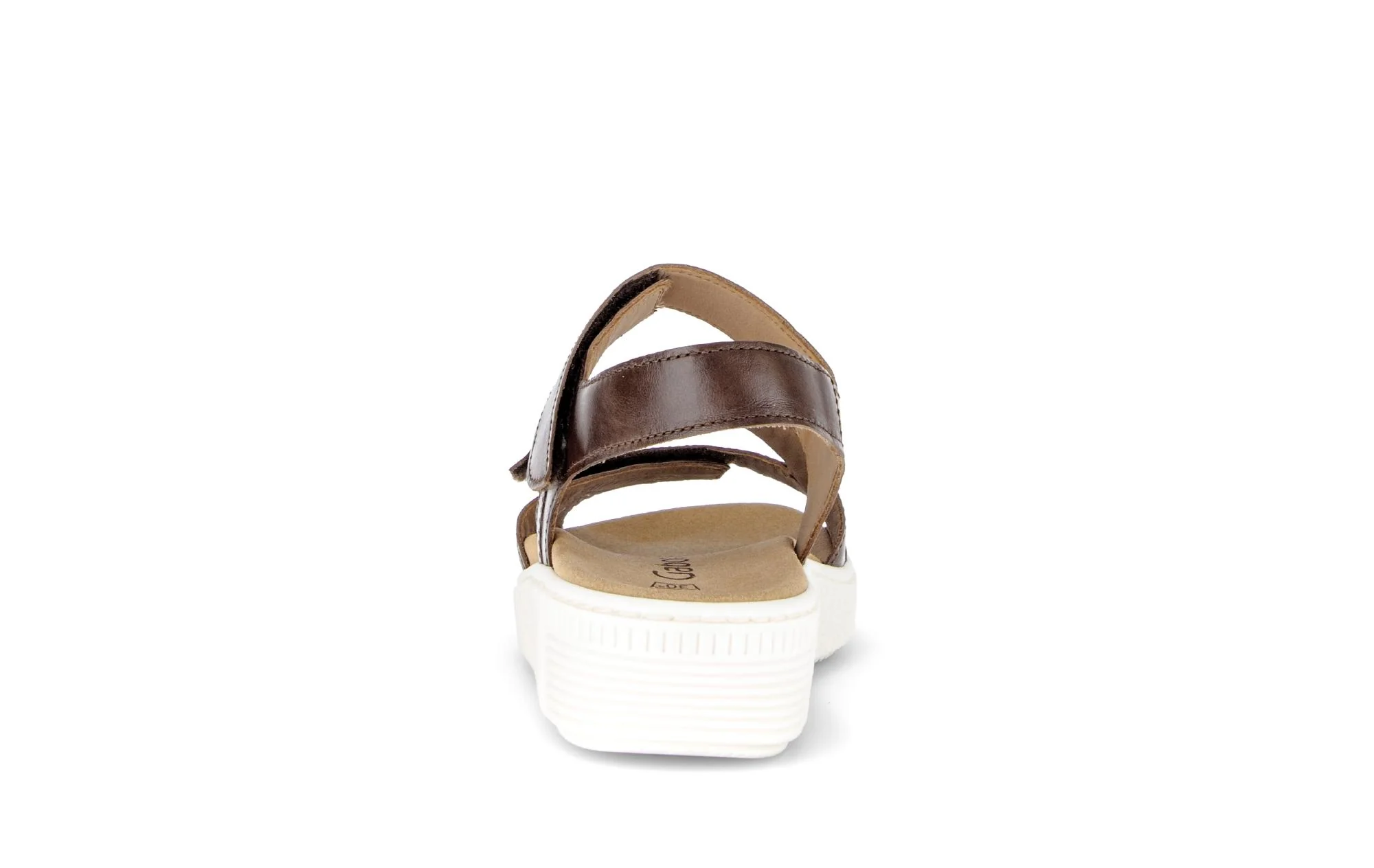 Sandales marron en cuir (semelle amovible) - Image 4