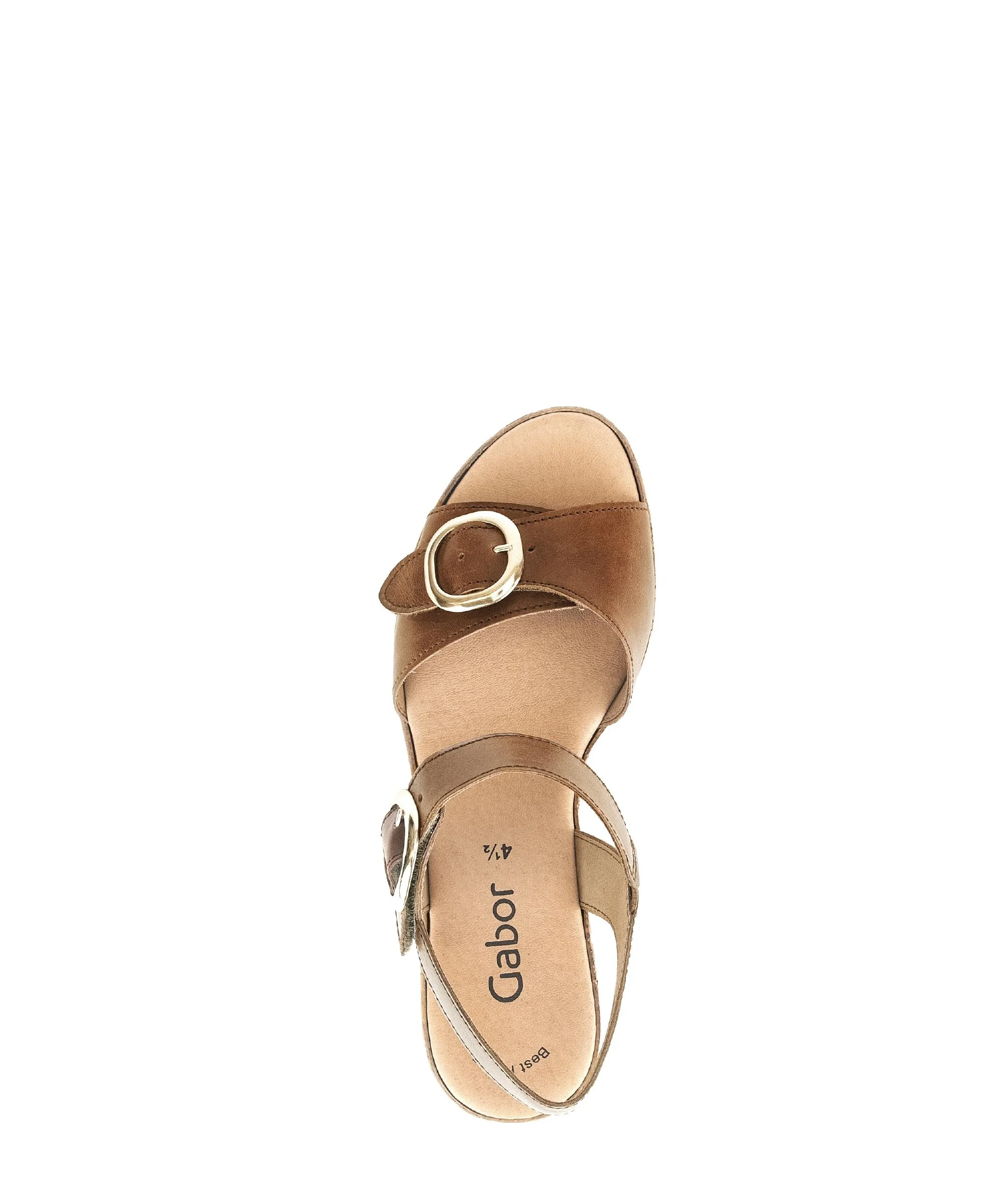 Sandales marron en cuir - Image 3