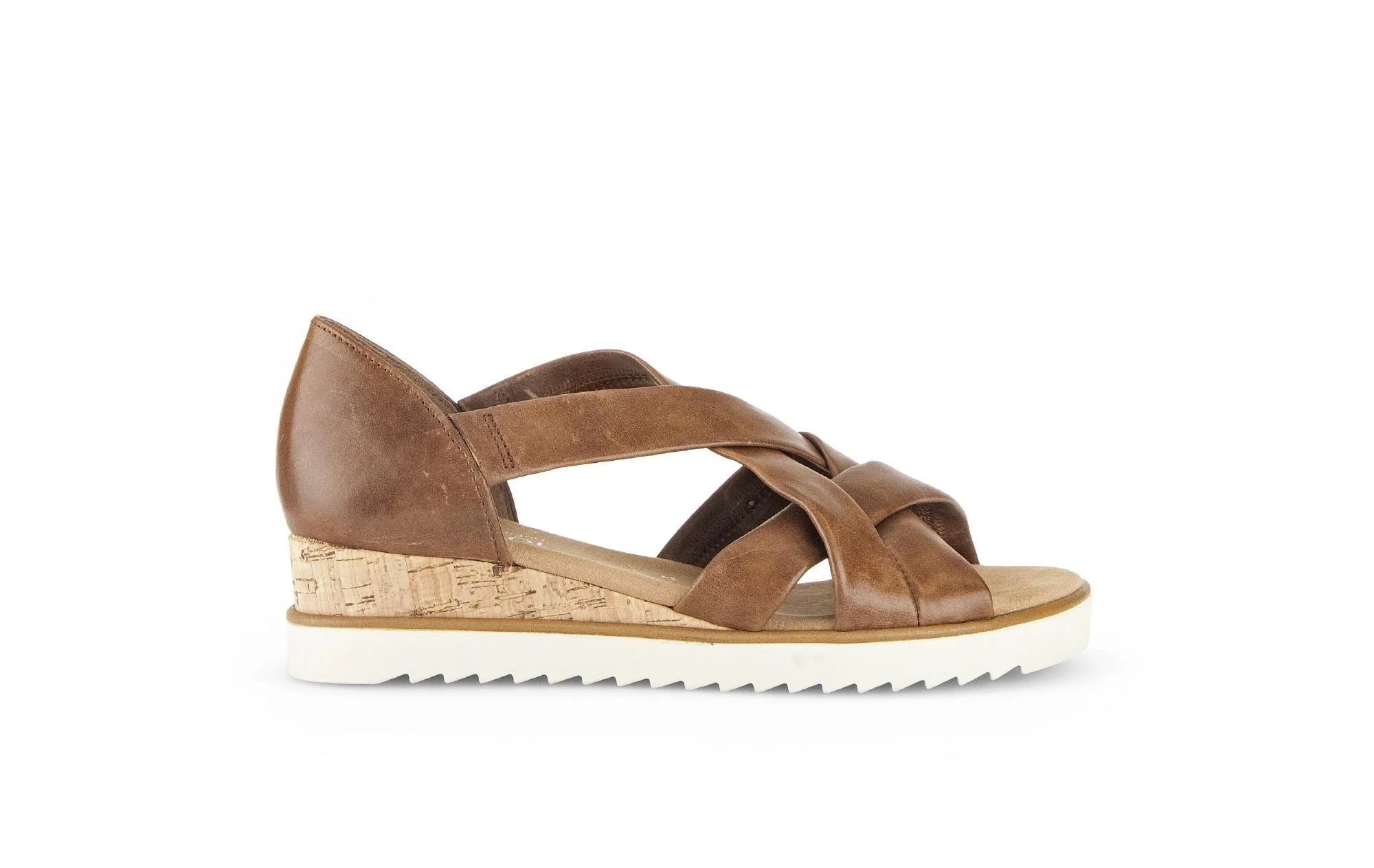 Sandales marron en cuir