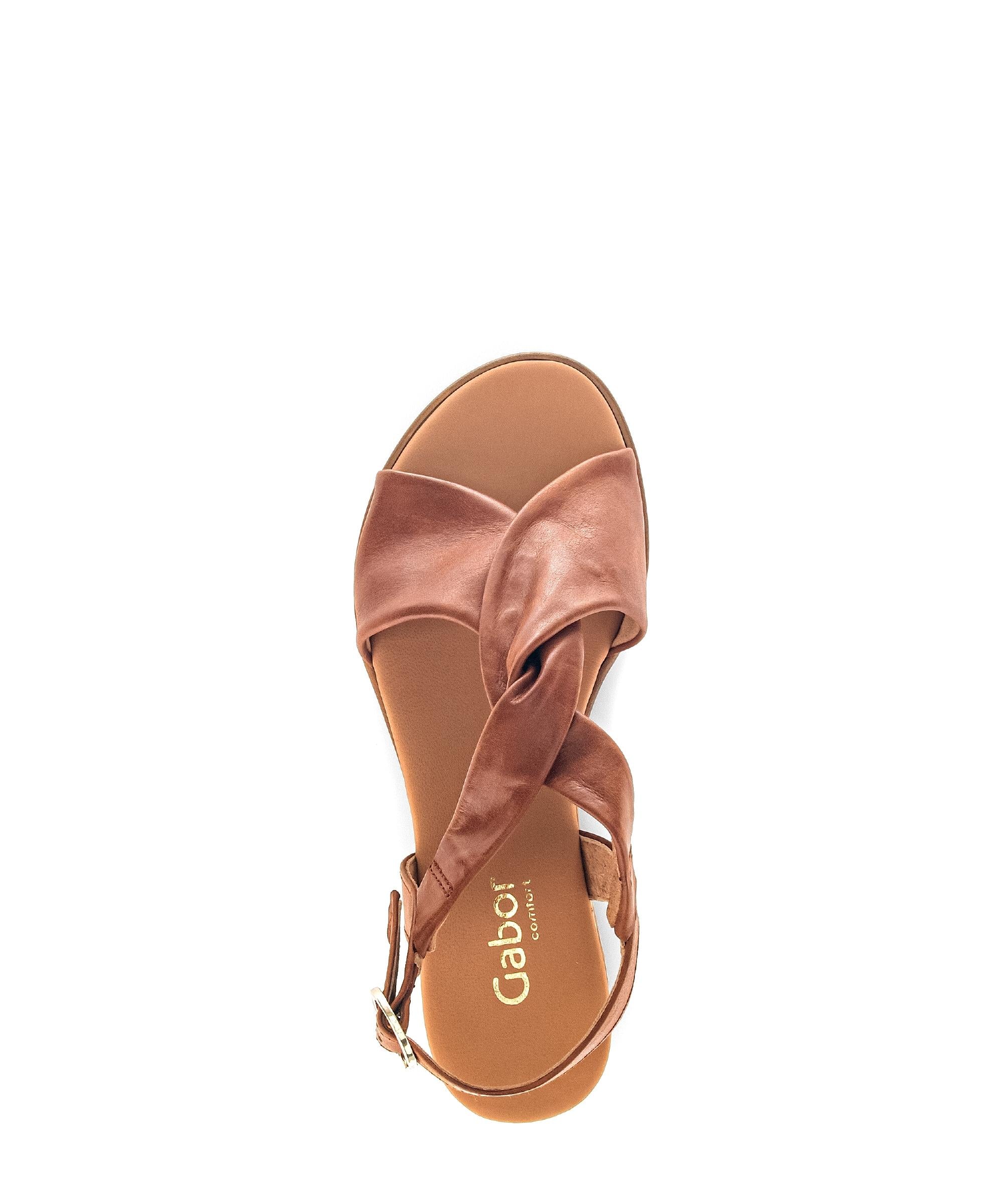 Sandales marron en cuir - Image 3