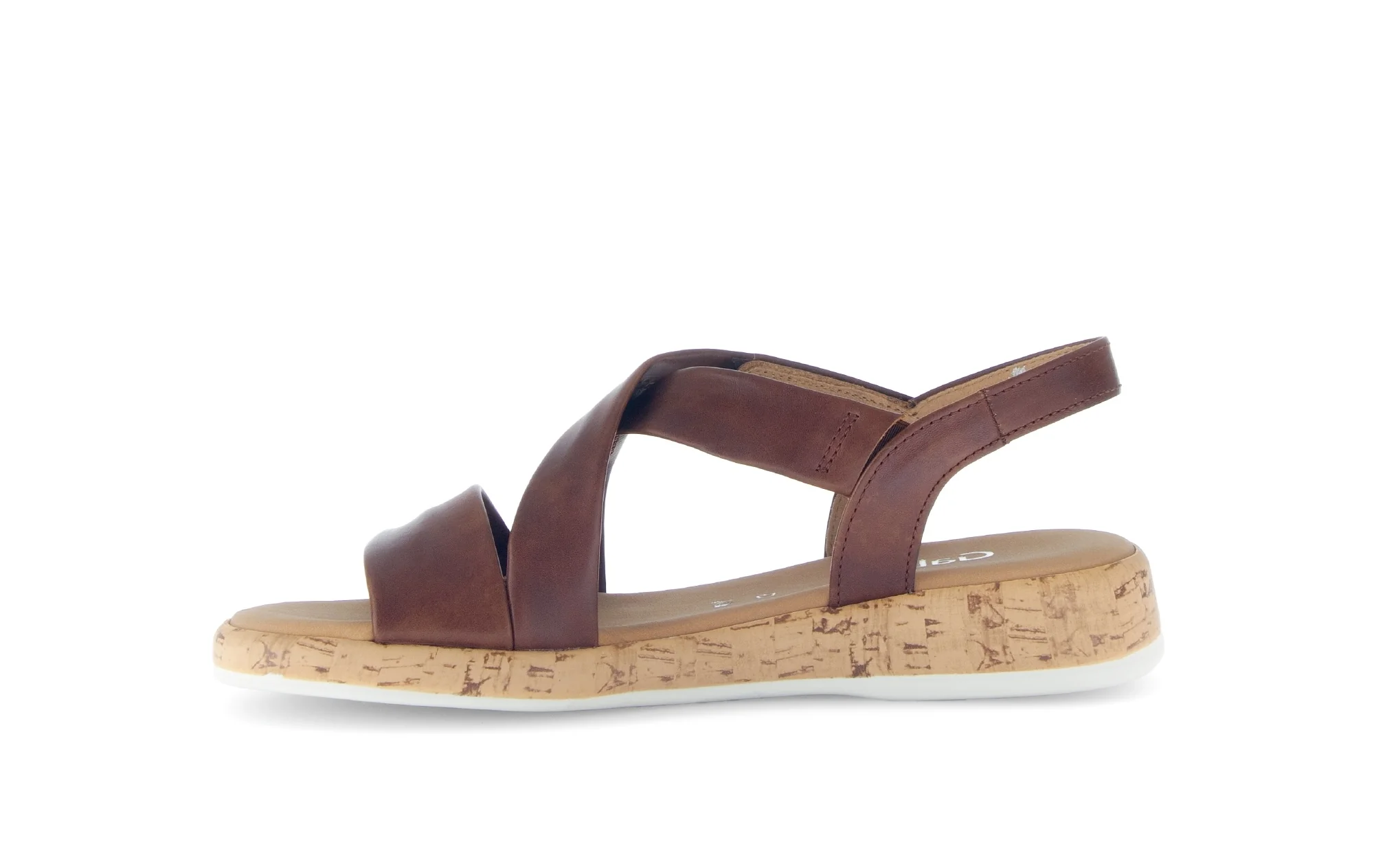 Sandales marron en cuir lisse - Image 2