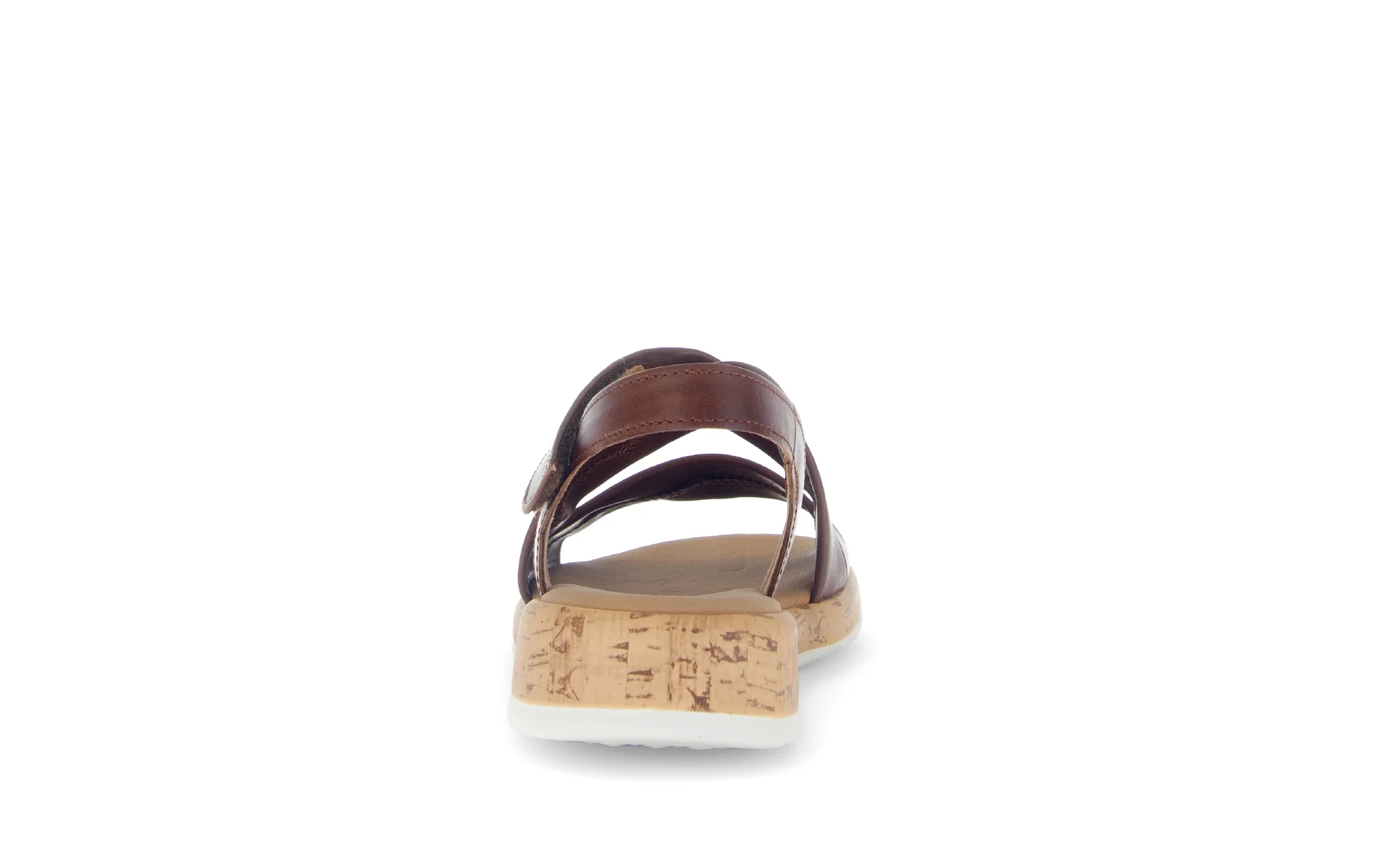 Sandales marron en cuir lisse - Image 4