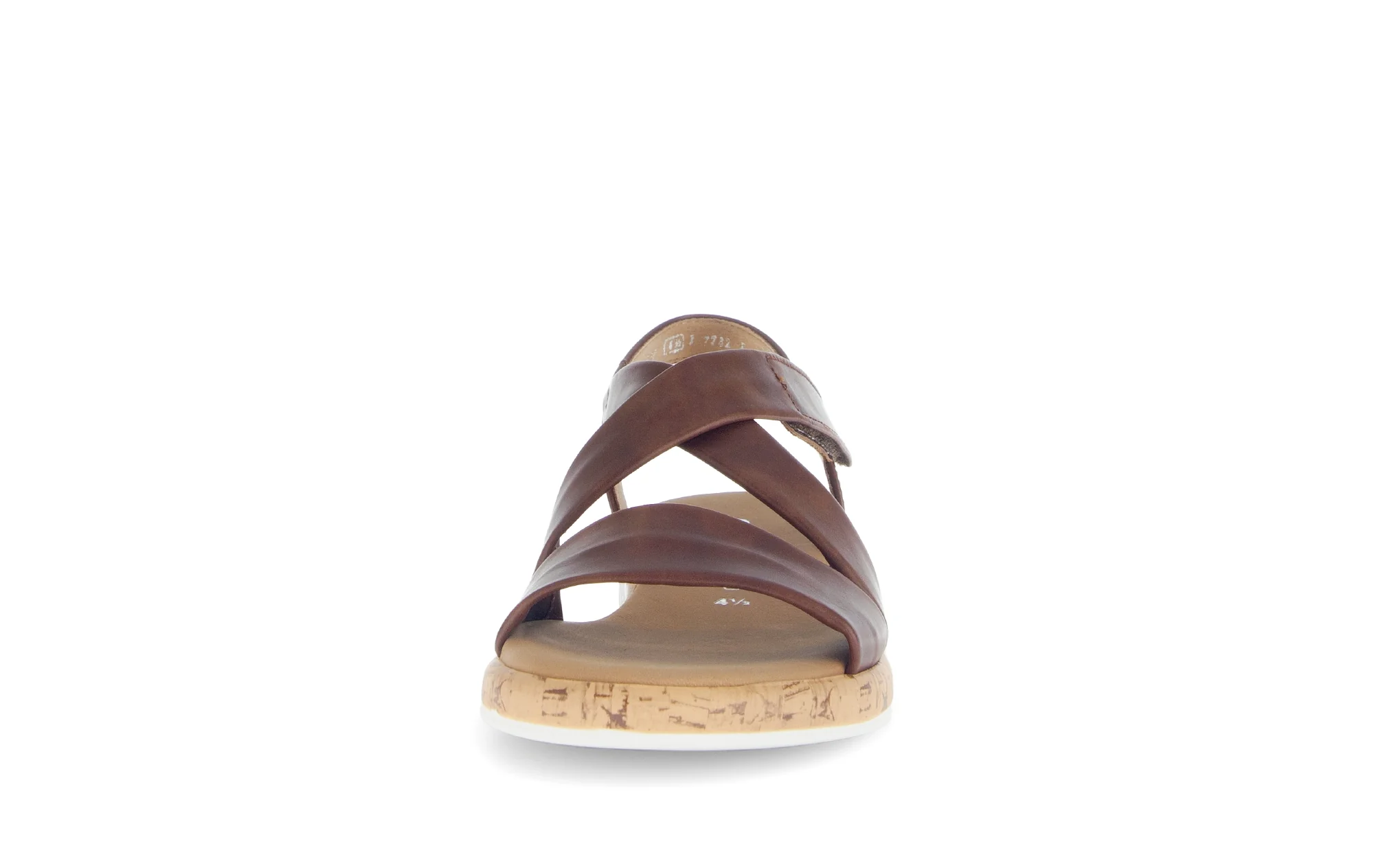 Sandales marron en cuir lisse - Image 5