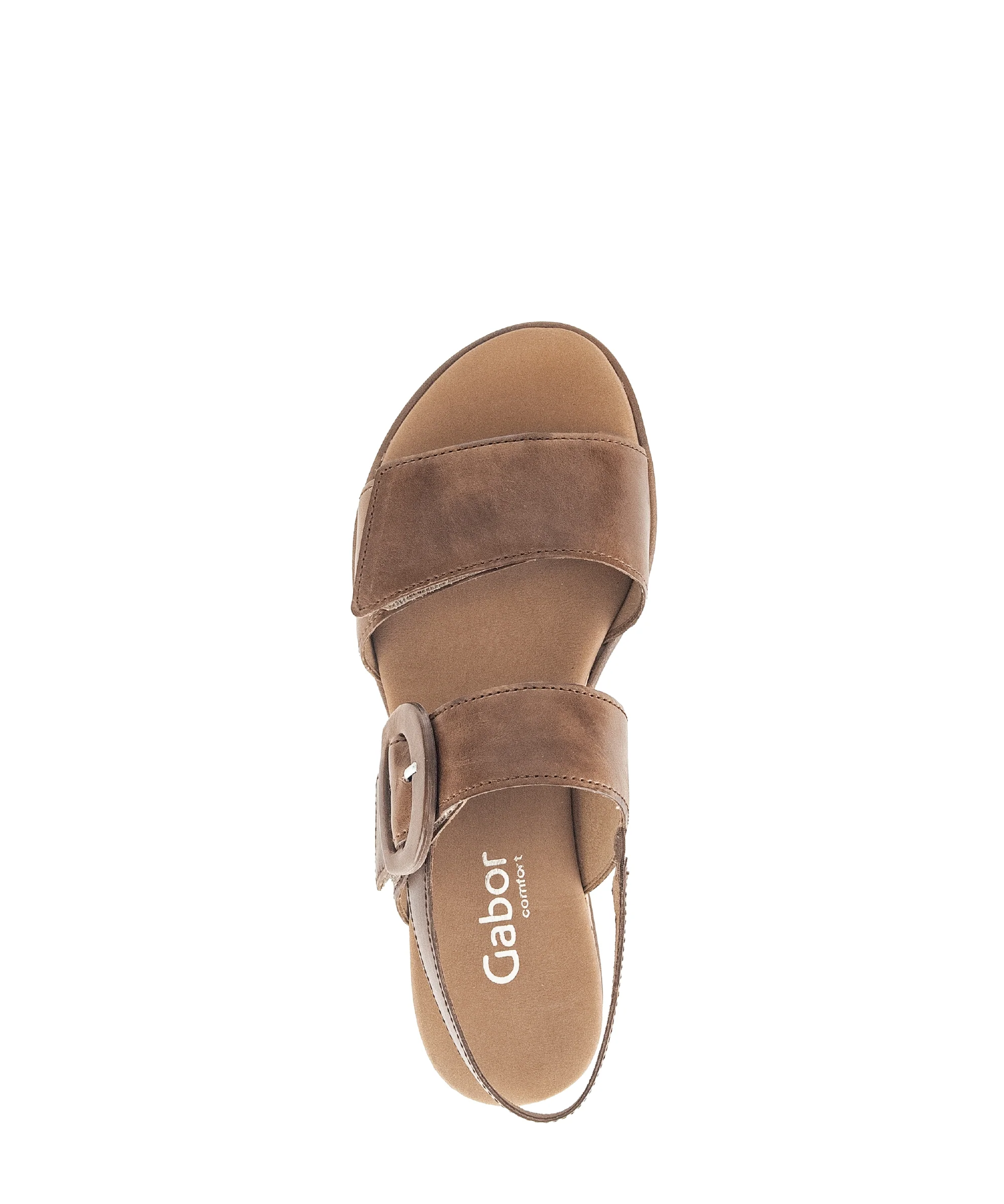 Sandales marron en cuir lisse - Image 3