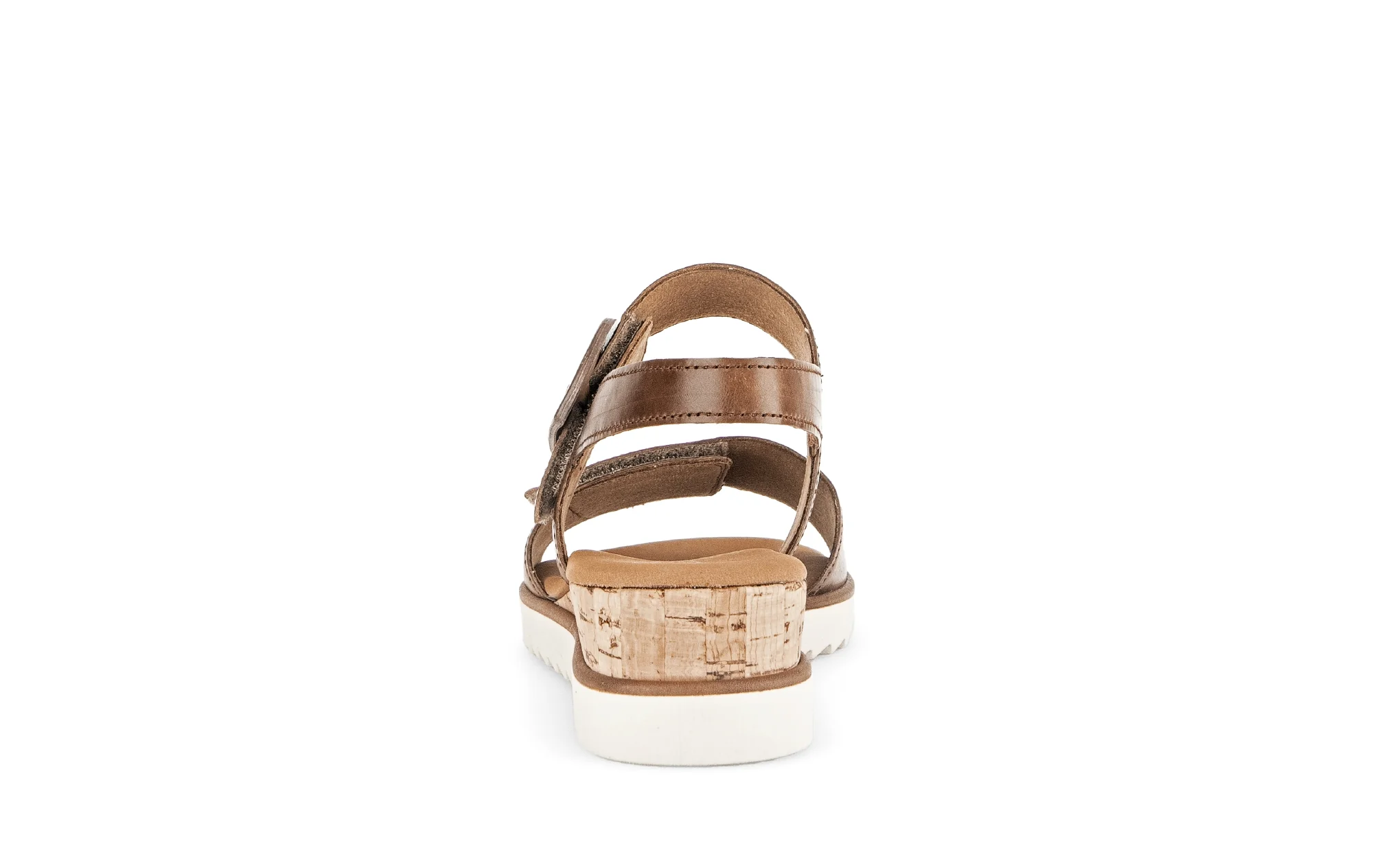 Sandales marron en cuir lisse - Image 4