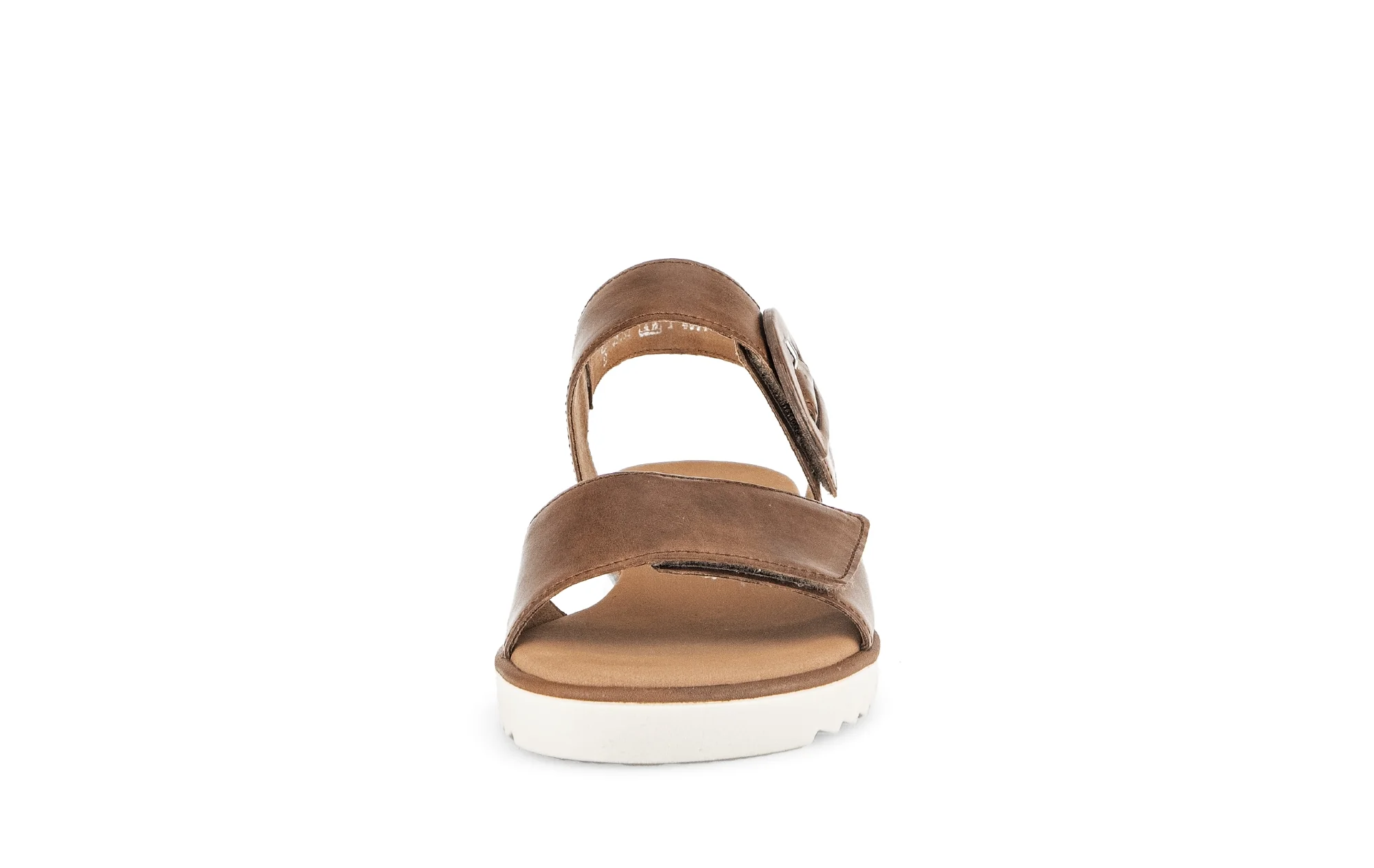 Sandales marron en cuir lisse - Image 5