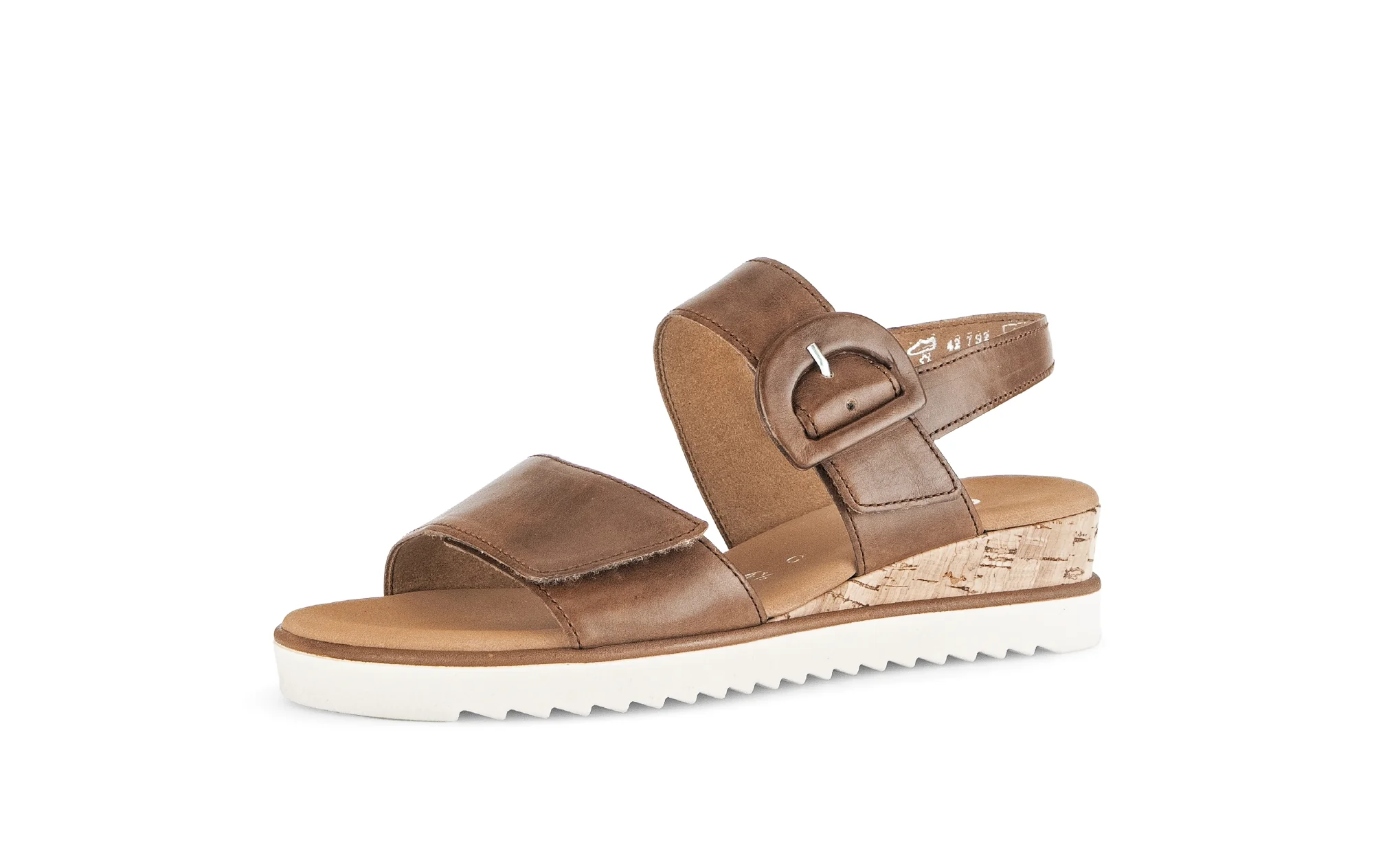 Sandales marron en cuir lisse - Image 6