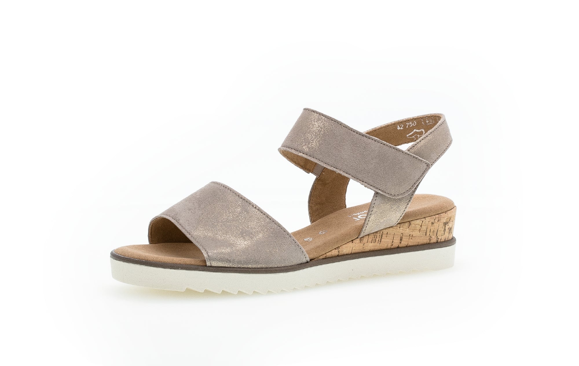 Sandales marron en cuir métallisé - Image 6