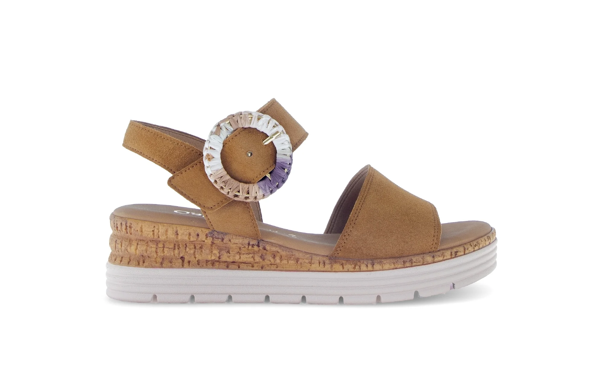 Sandales marron en velours