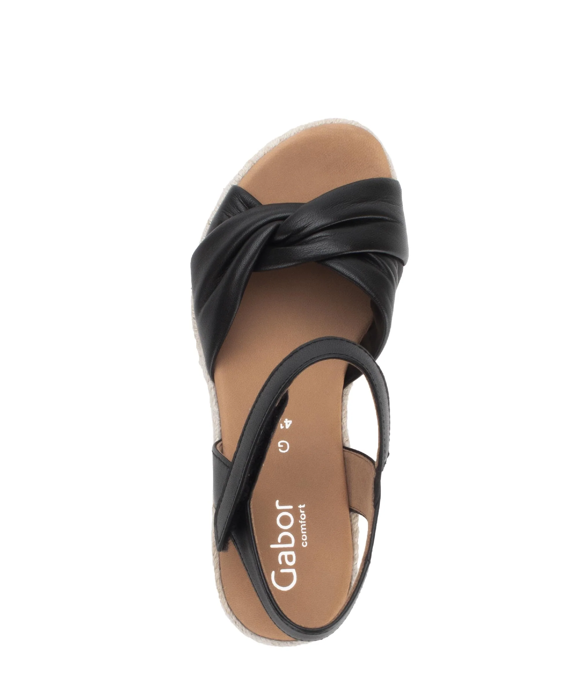 Sandales noires en cuir - Image 3