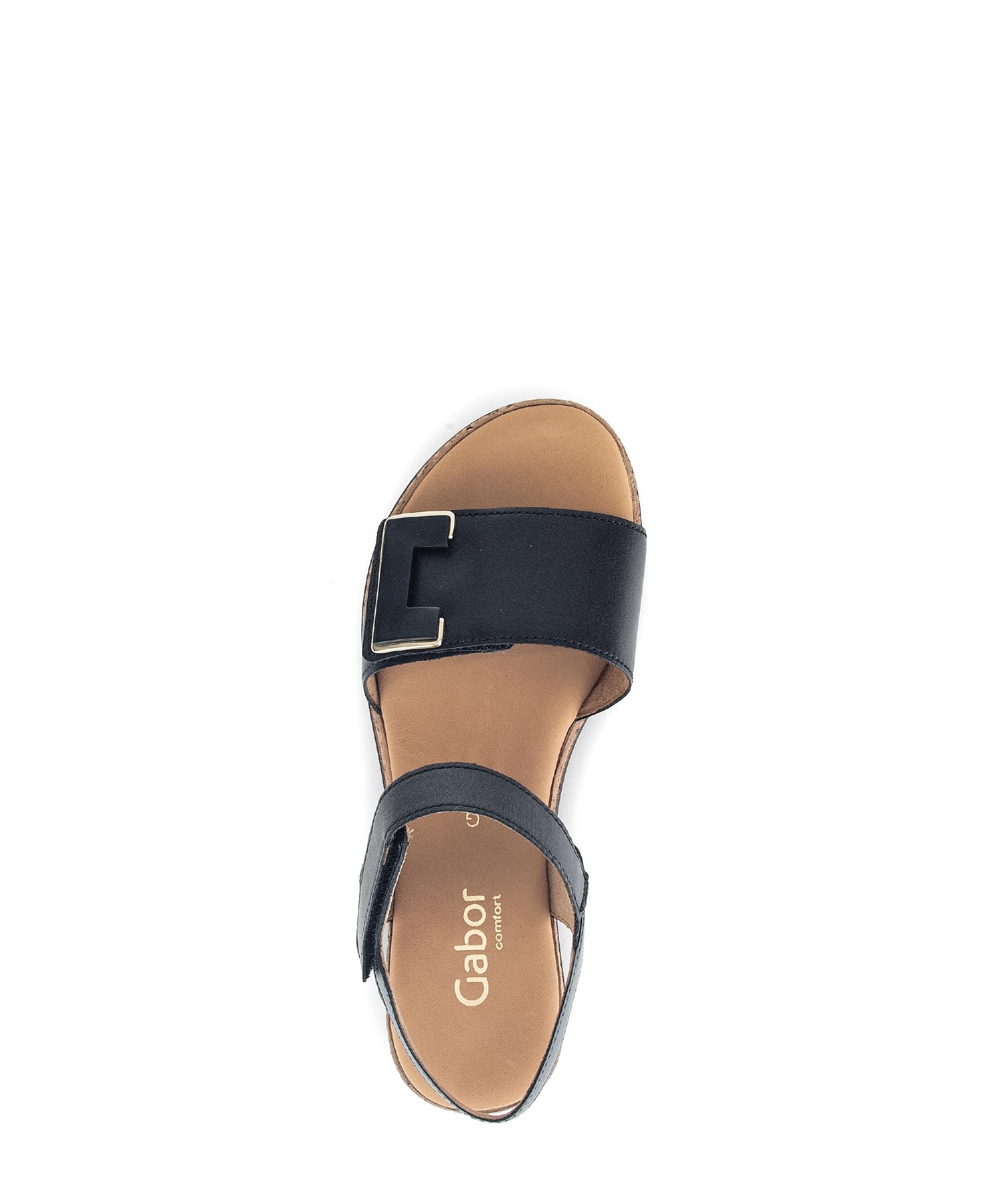 Sandales noires en cuir - Image 3
