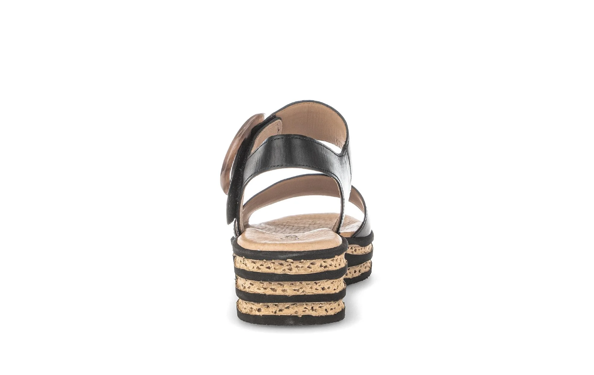 Sandales noires en cuir - Image 4