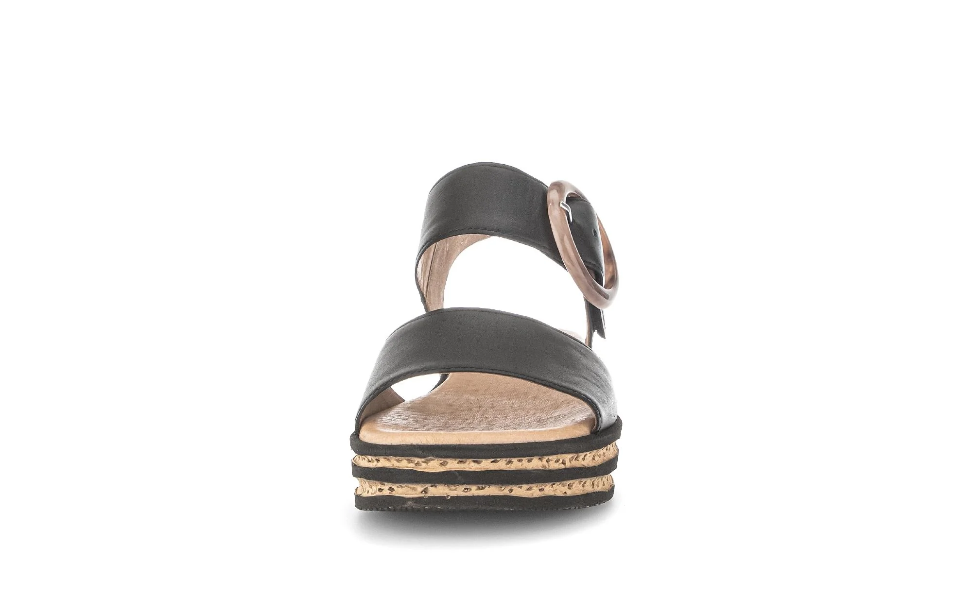 Sandales noires en cuir - Image 5
