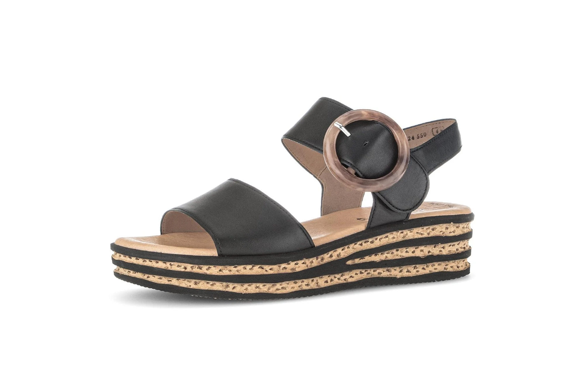 Sandales noires en cuir - Image 6