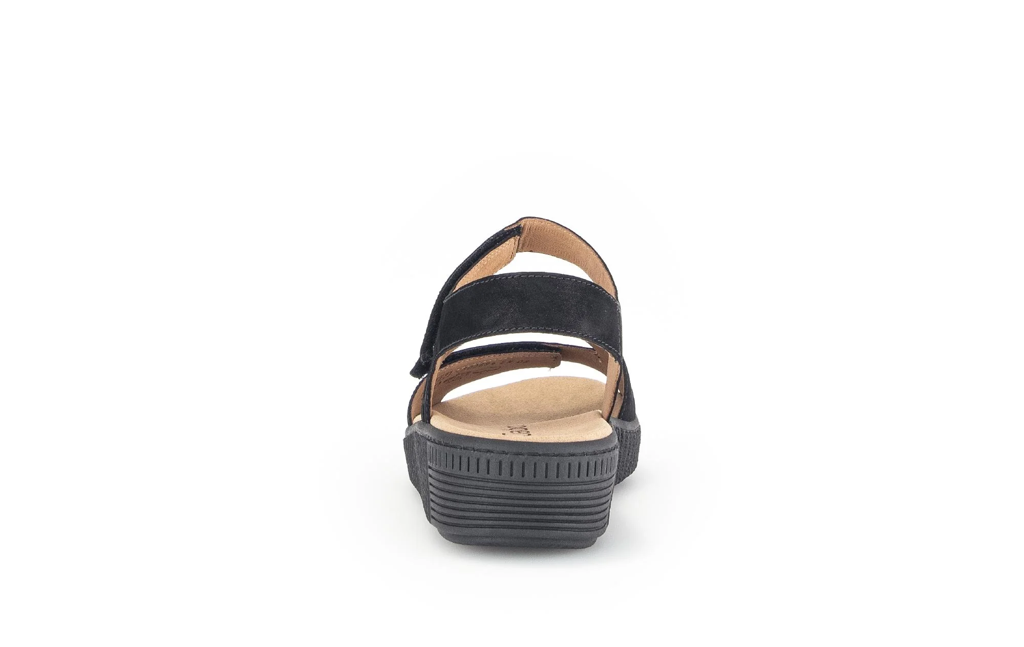 Sandales noires en nubuck (semelles amovibles) - Image 4