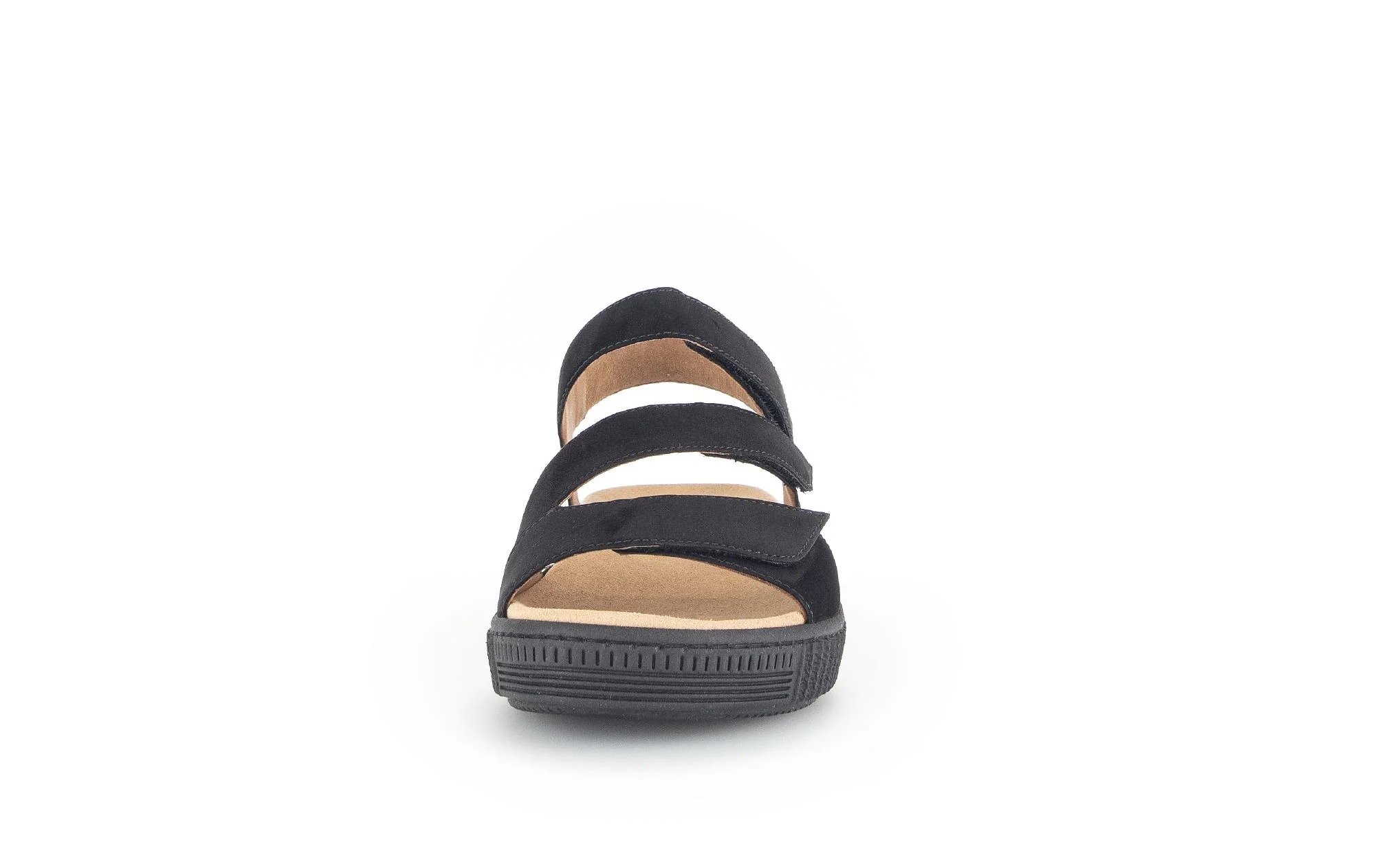 Sandales noires en nubuck (semelles amovibles) - Image 5