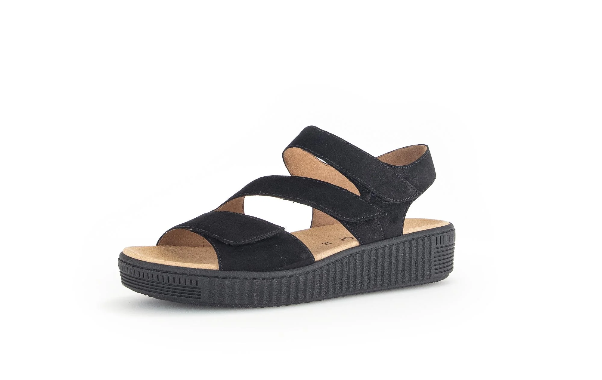Sandales noires en nubuck (semelles amovibles) - Image 6