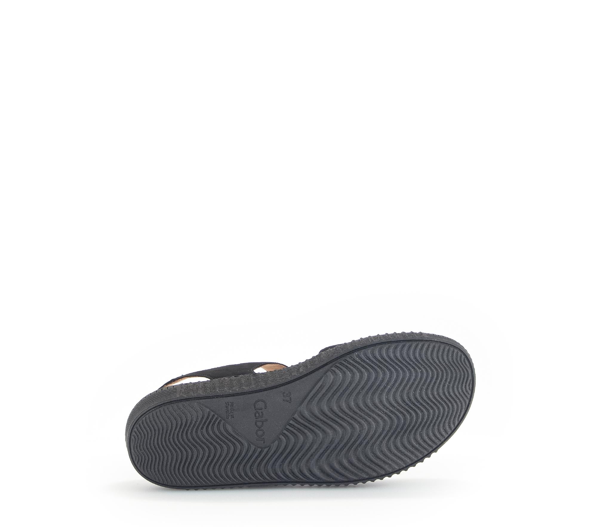 Sandales noires en nubuck (semelles amovibles) - Image 7