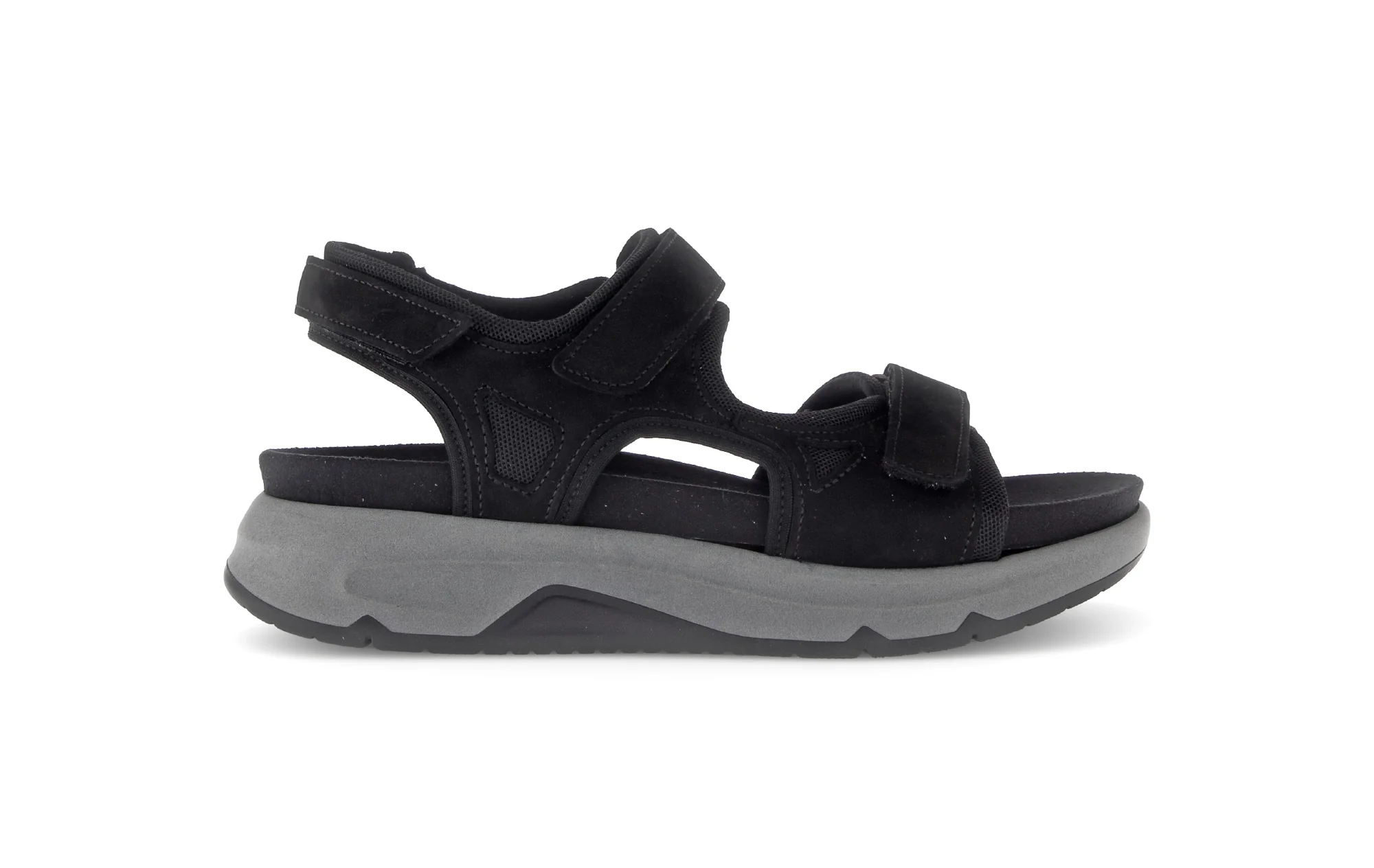 Sandales noires en cuir