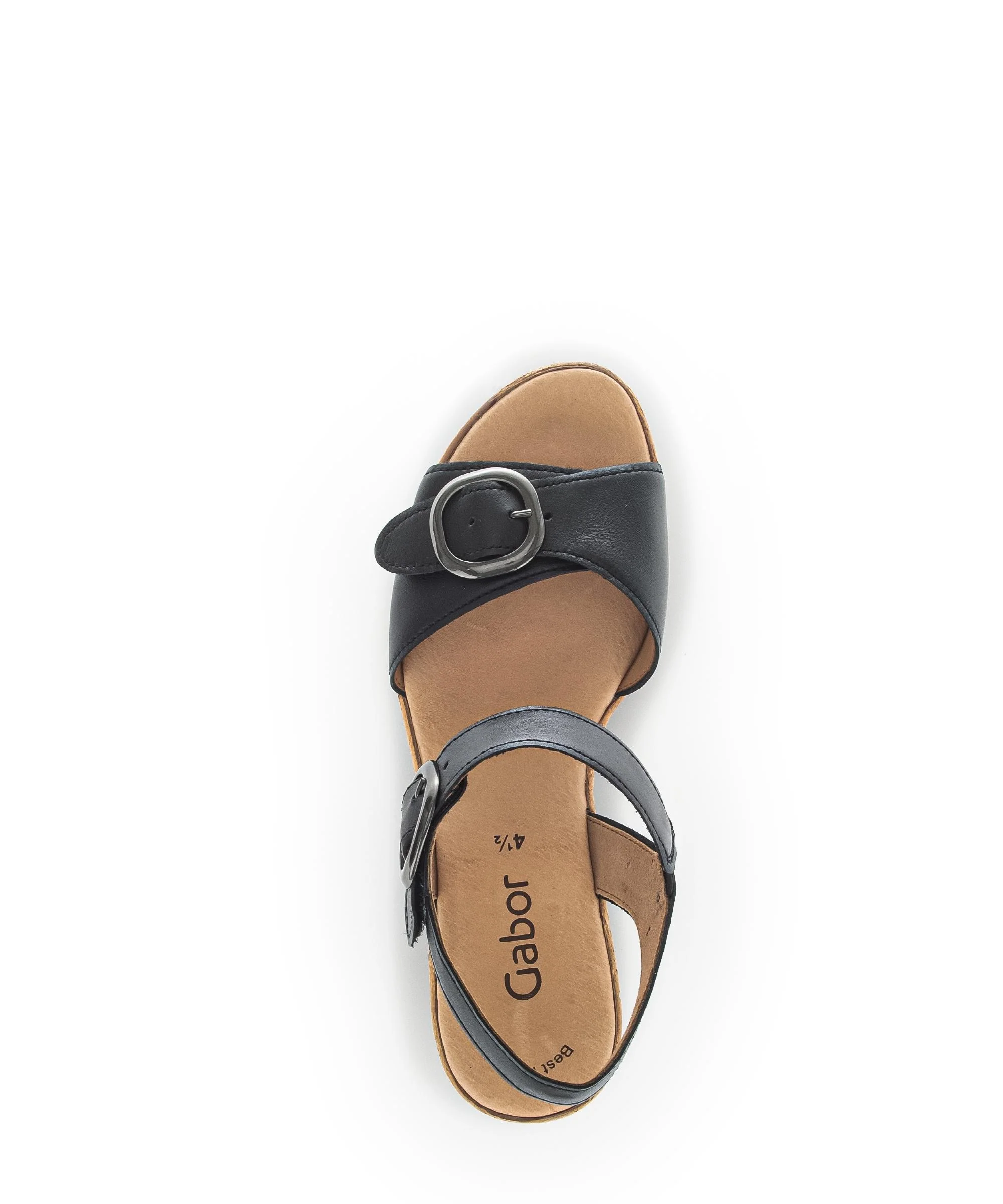 Sandales noires en cuir - Image 3