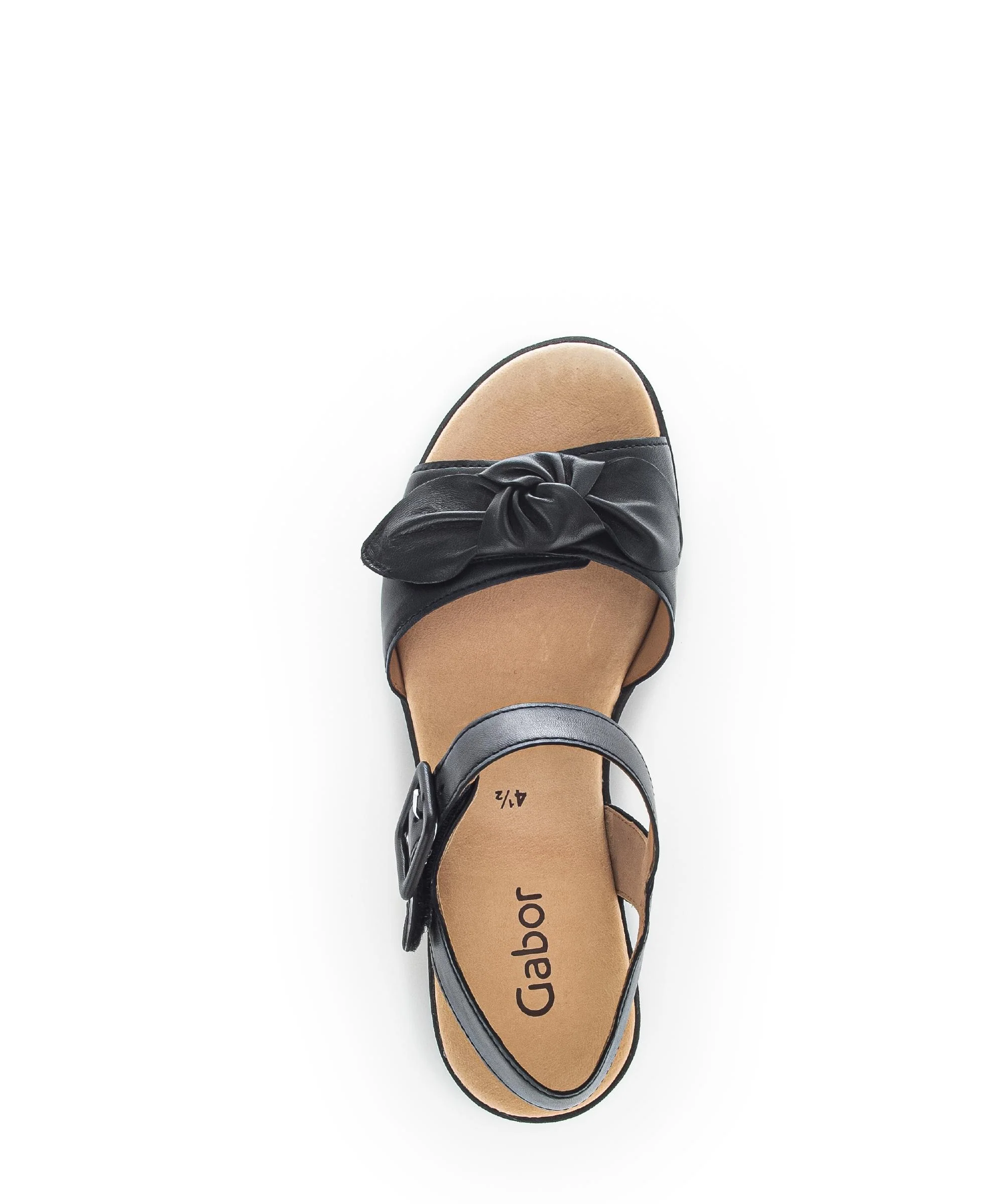 Sandales noires en cuir - Image 3