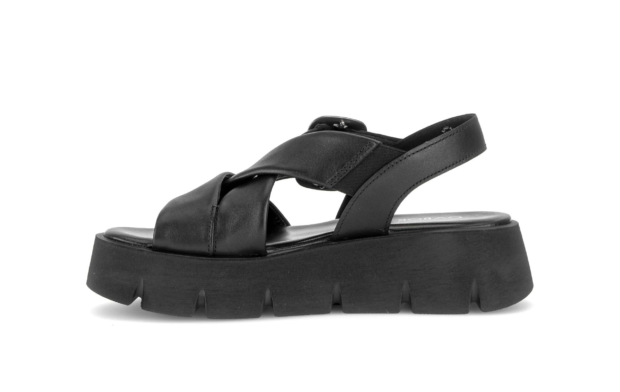 Sandales noires en cuir - Image 2
