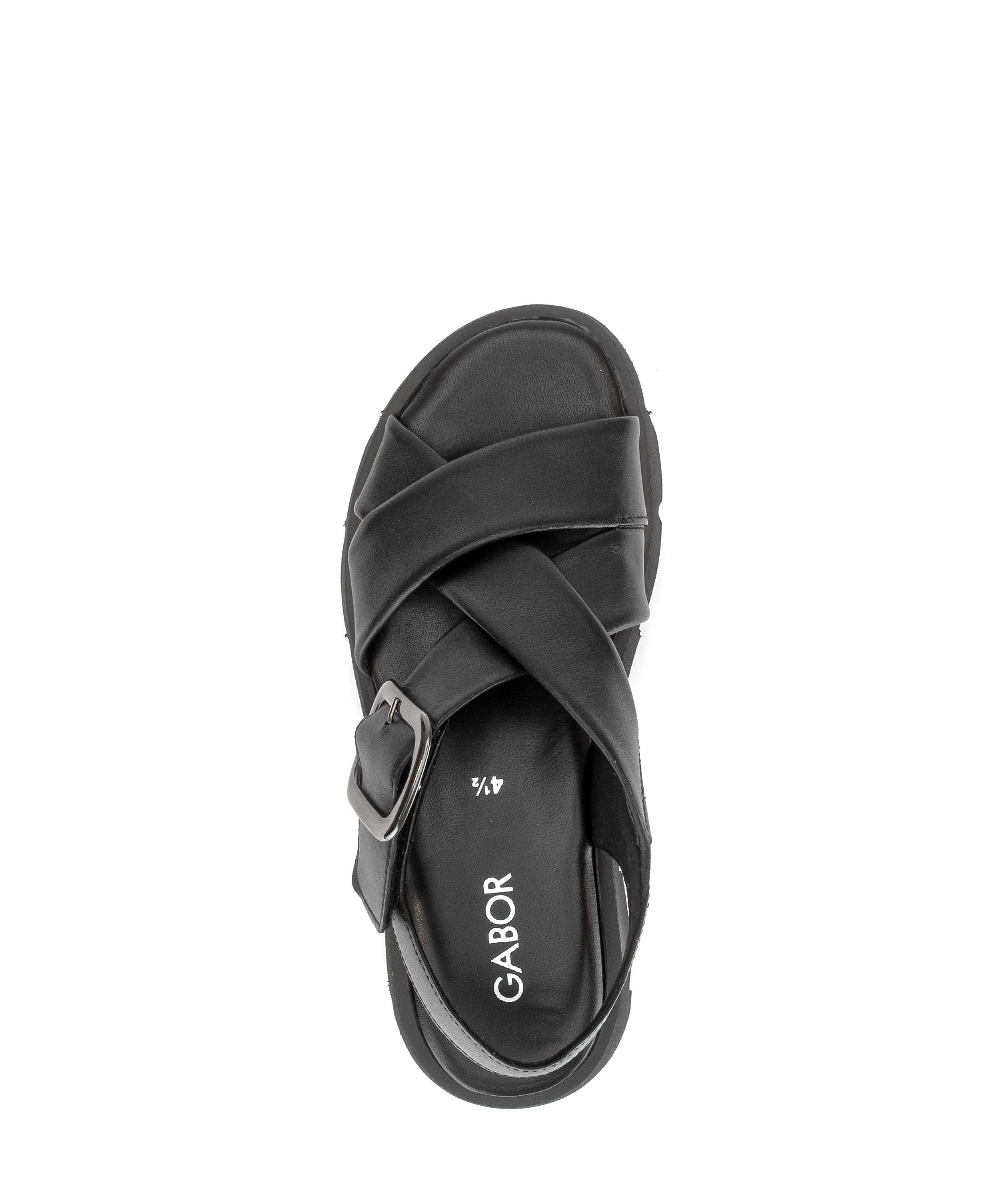 Sandales noires en cuir - Image 3