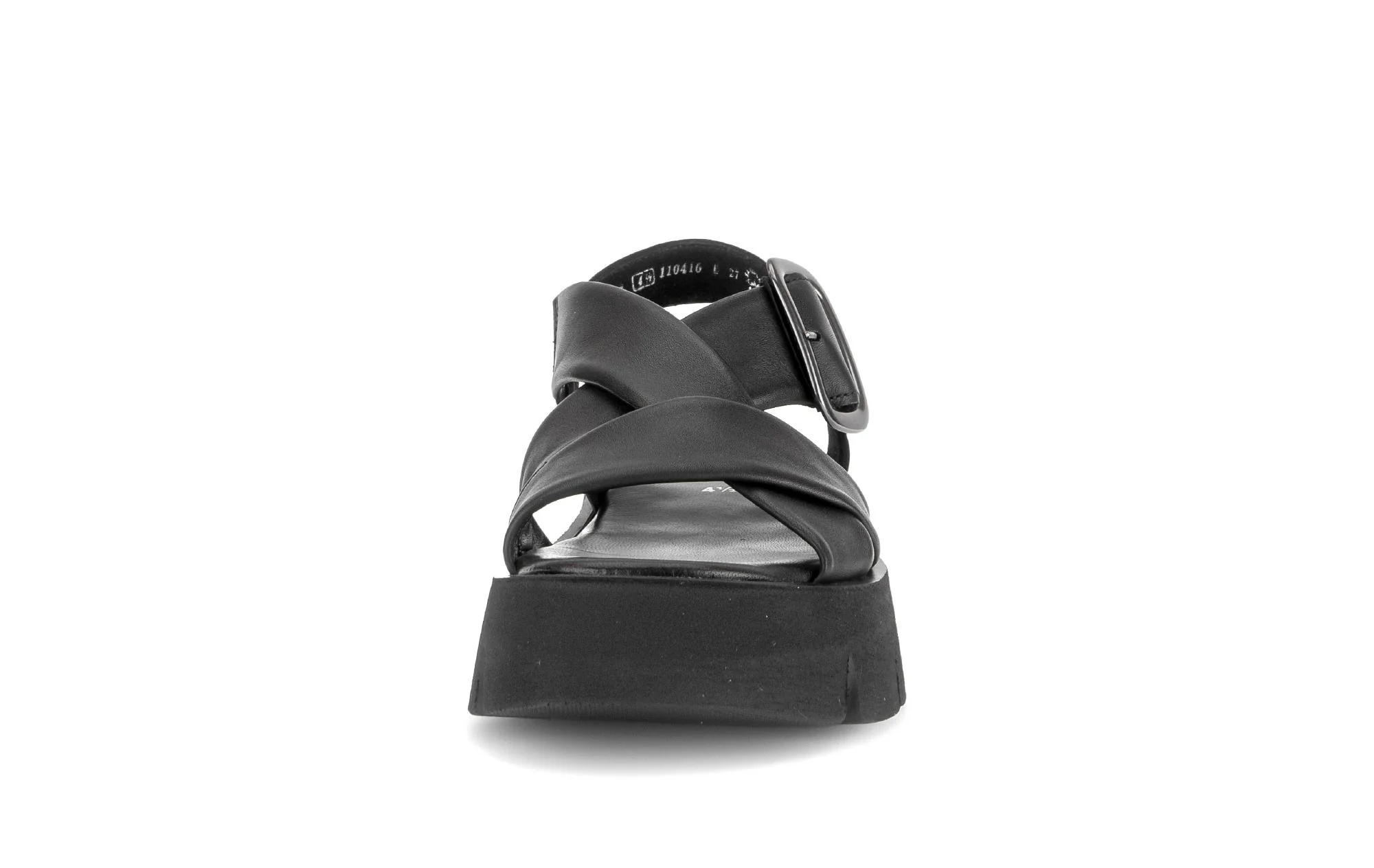 Sandales noires en cuir - Image 5