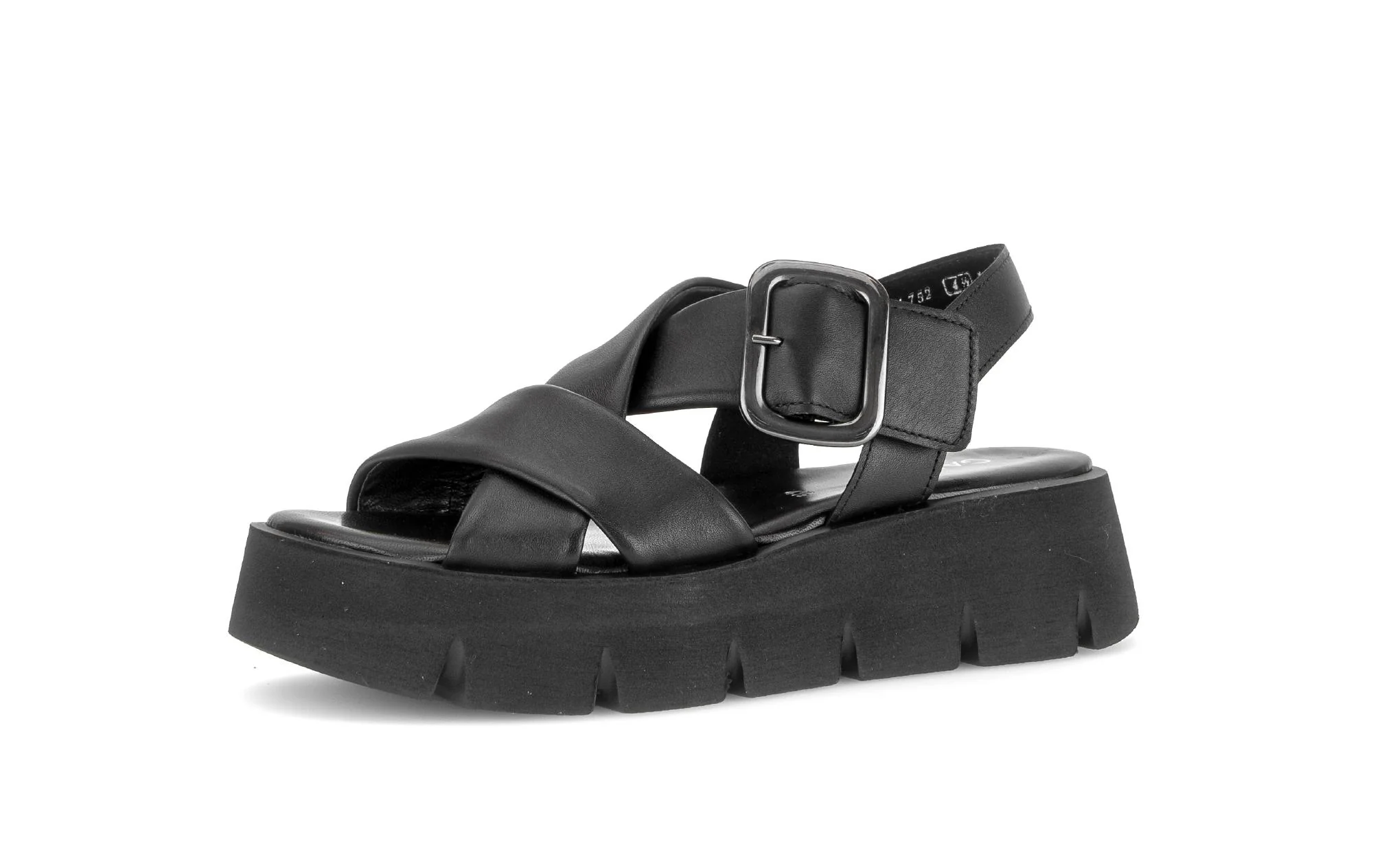 Sandales noires en cuir - Image 6