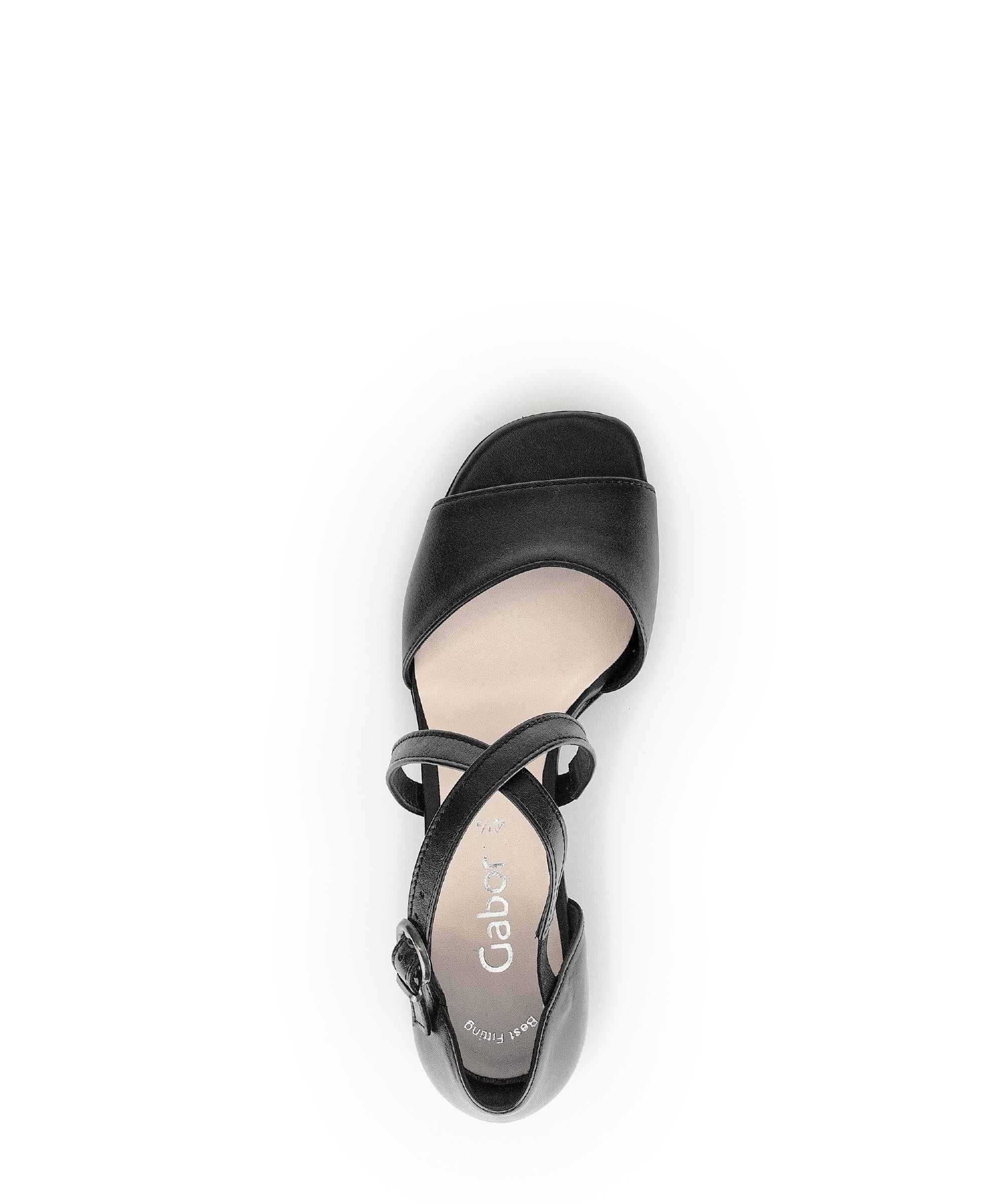 Sandales noires en cuir - Image 3