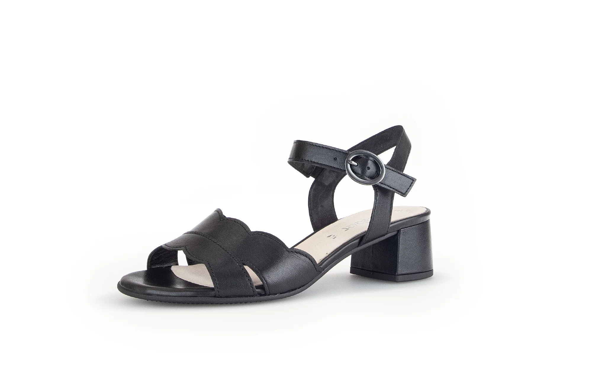 Sandales noires en cuir - Image 3