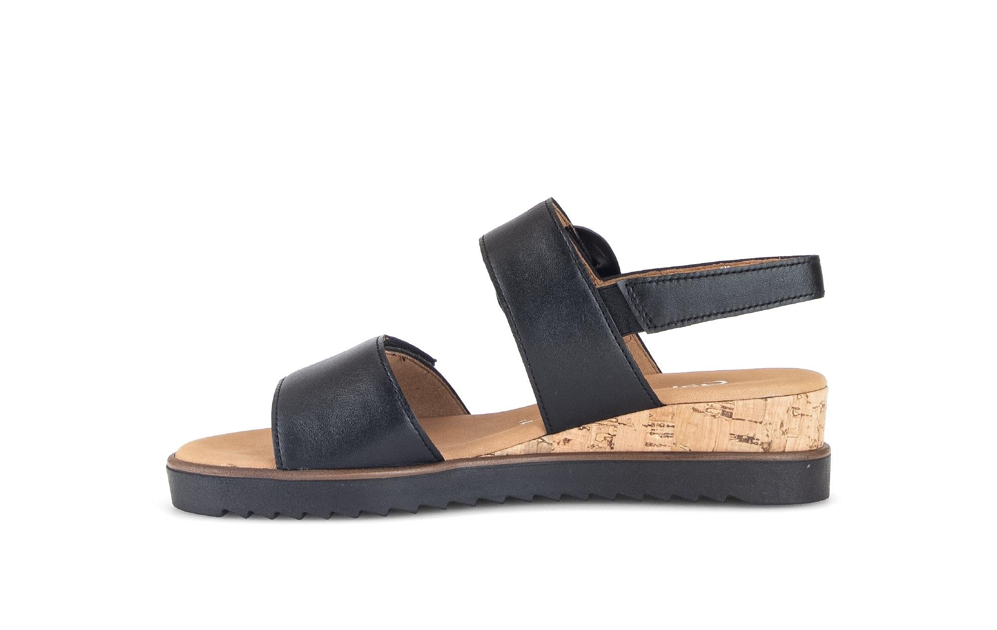 Sandales noires en cuir - Image 2