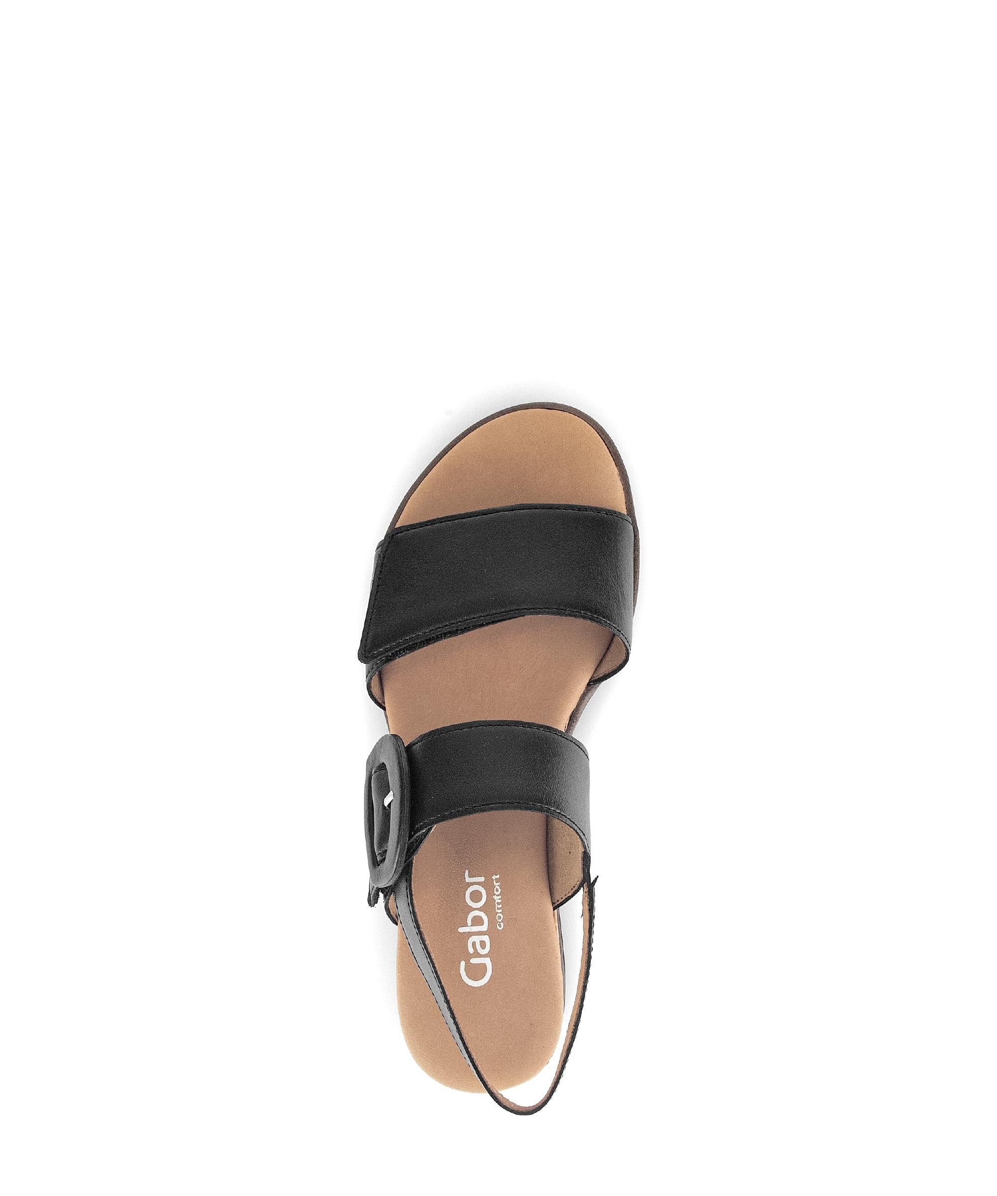 Sandales noires en cuir - Image 3