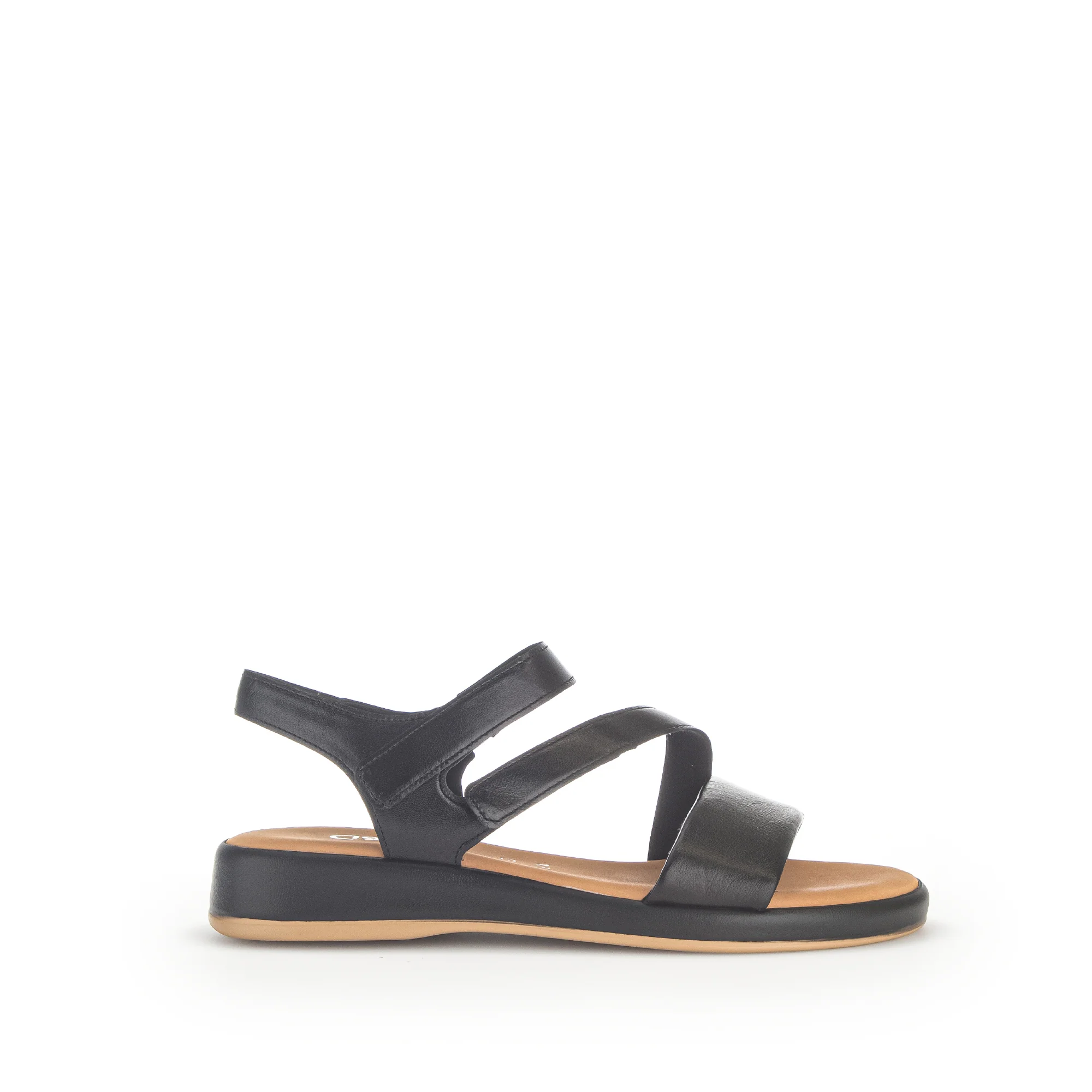 Sandales noires en cuir