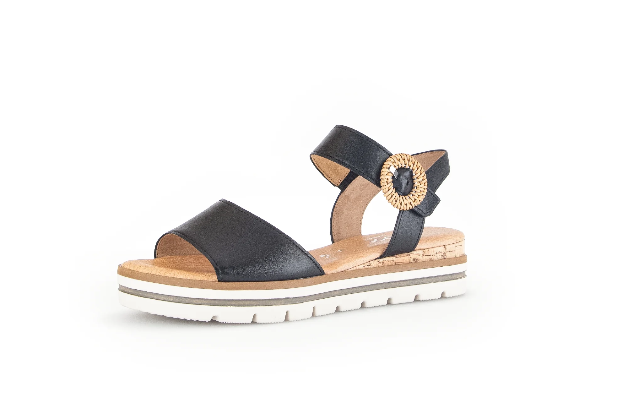 Sandales noires en cuir - Image 3