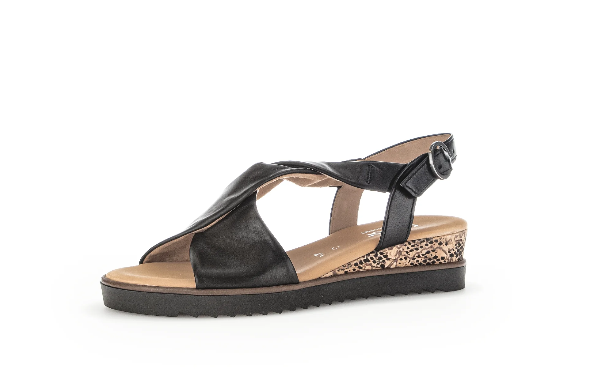 Sandales noires en cuir - Image 3