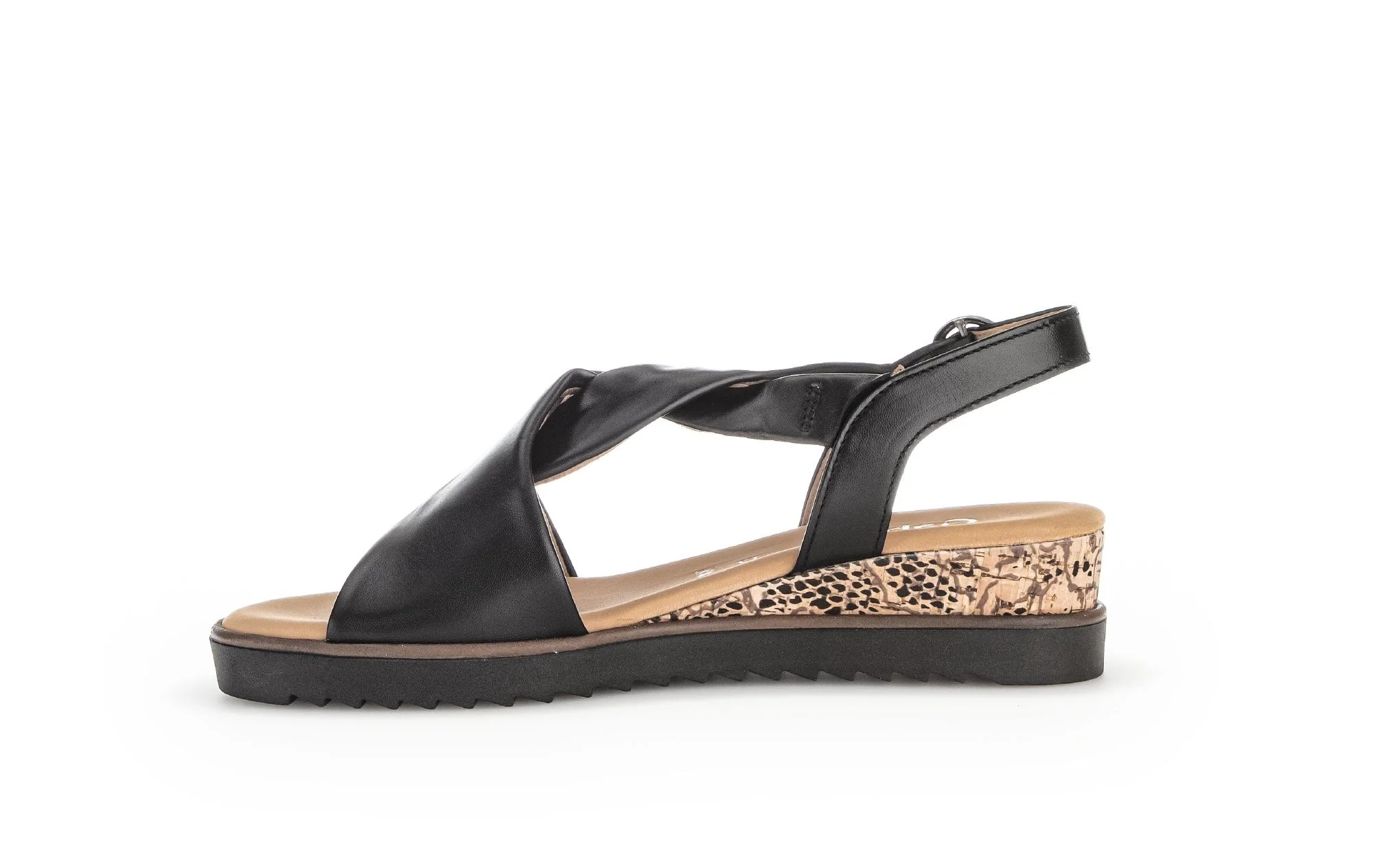 Sandales noires en cuir - Image 2