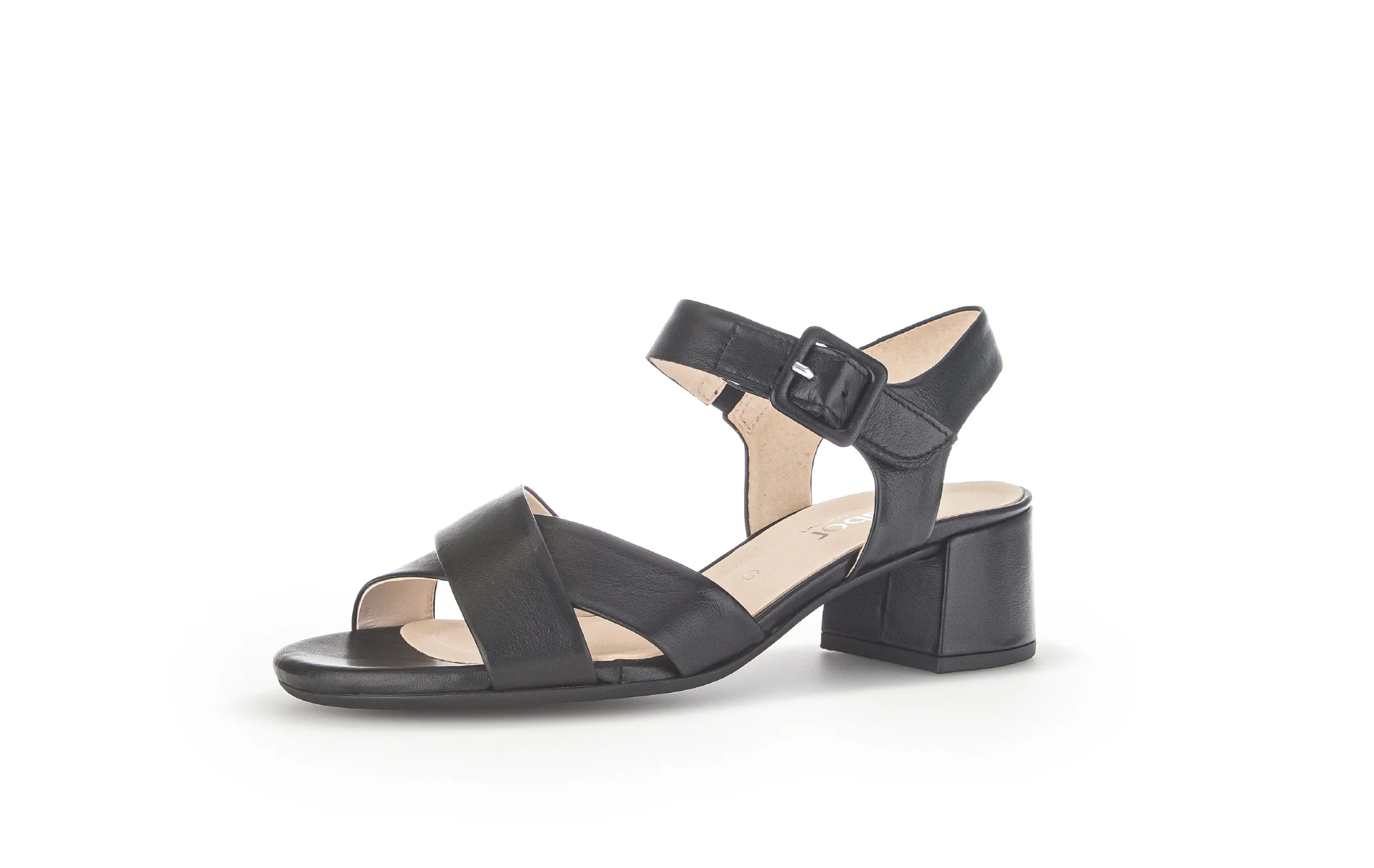 Sandales noires en cuir - Image 3