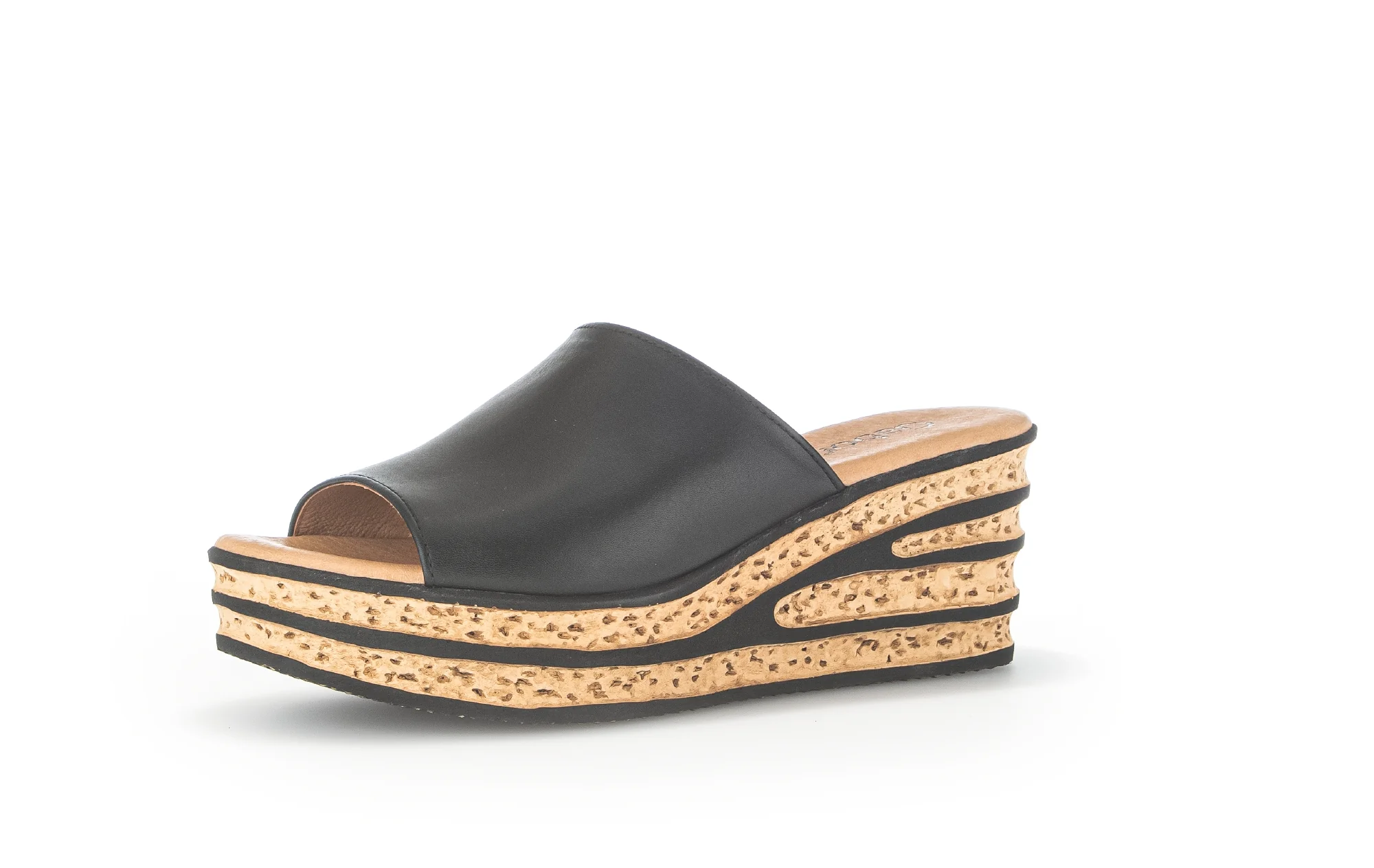 Sandales noires en cuir - Image 3