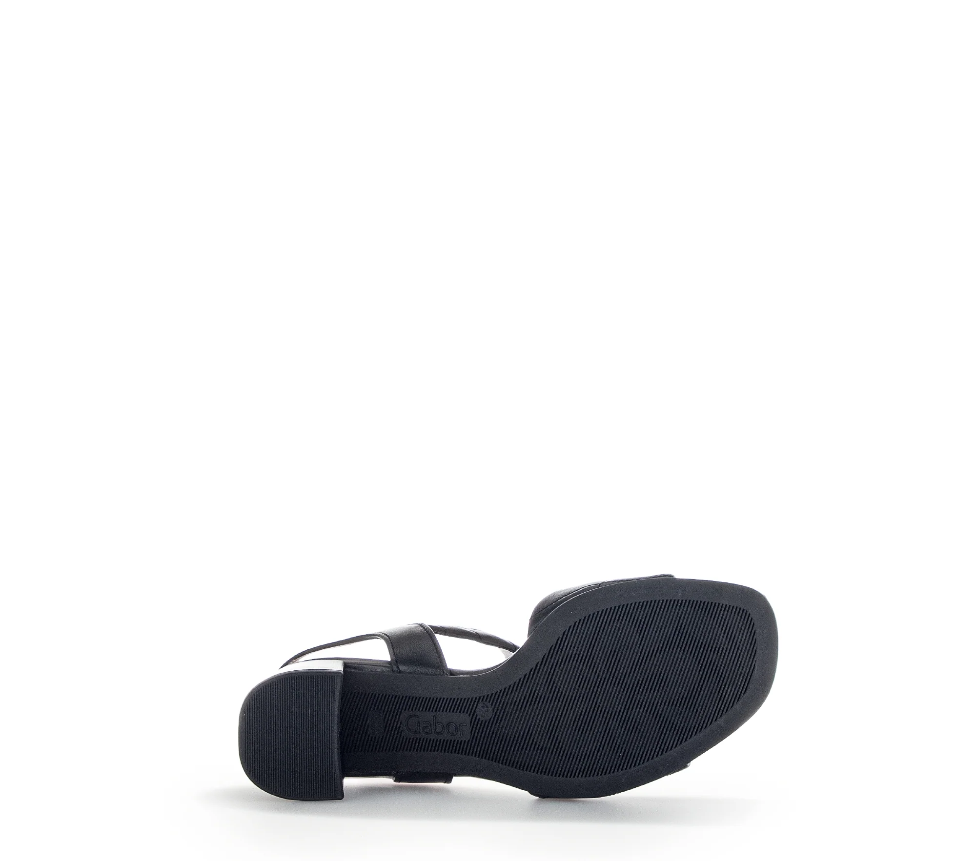 Sandales noires en cuir lisse - Image 5