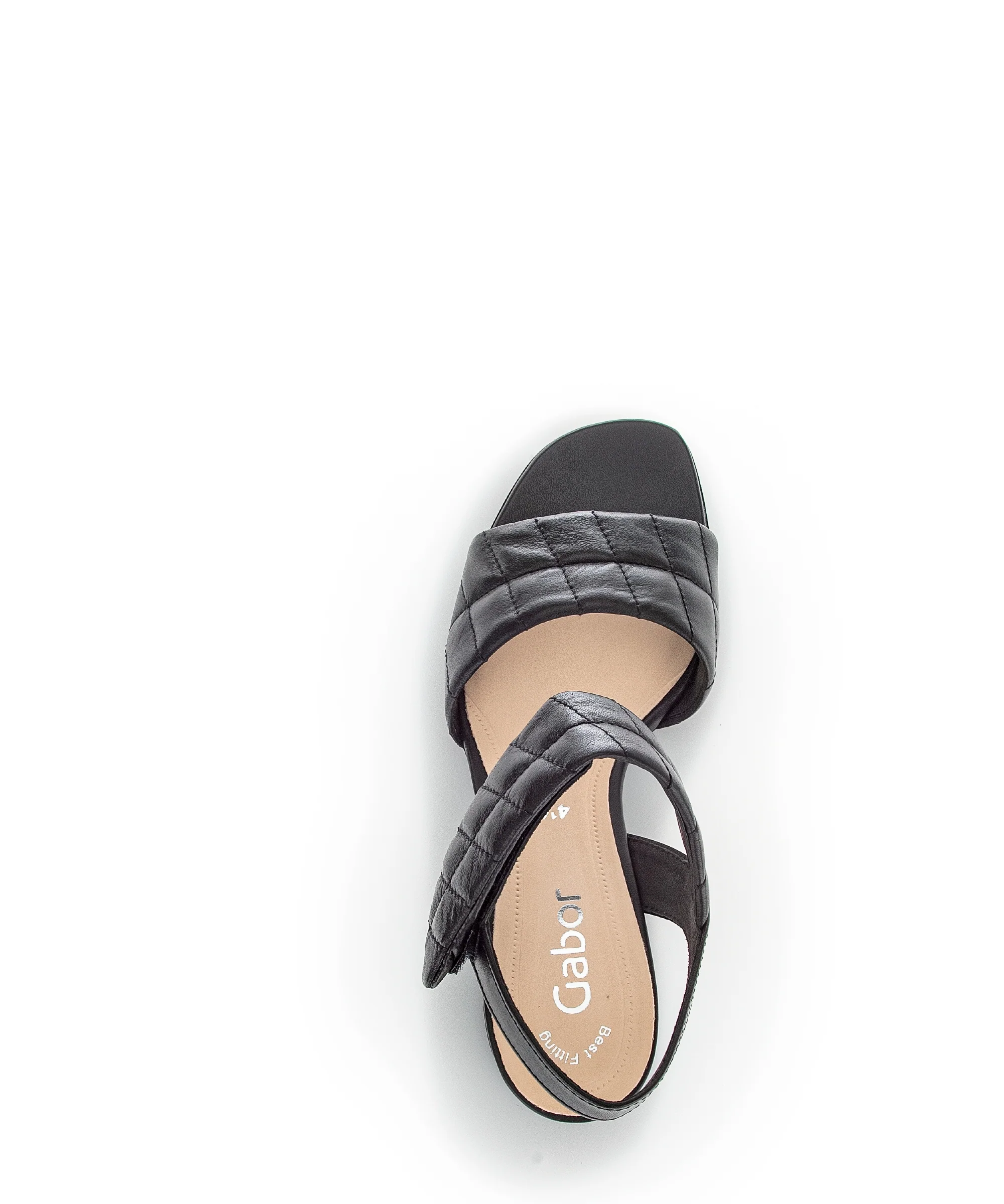 Sandales noires en cuir lisse - Image 6