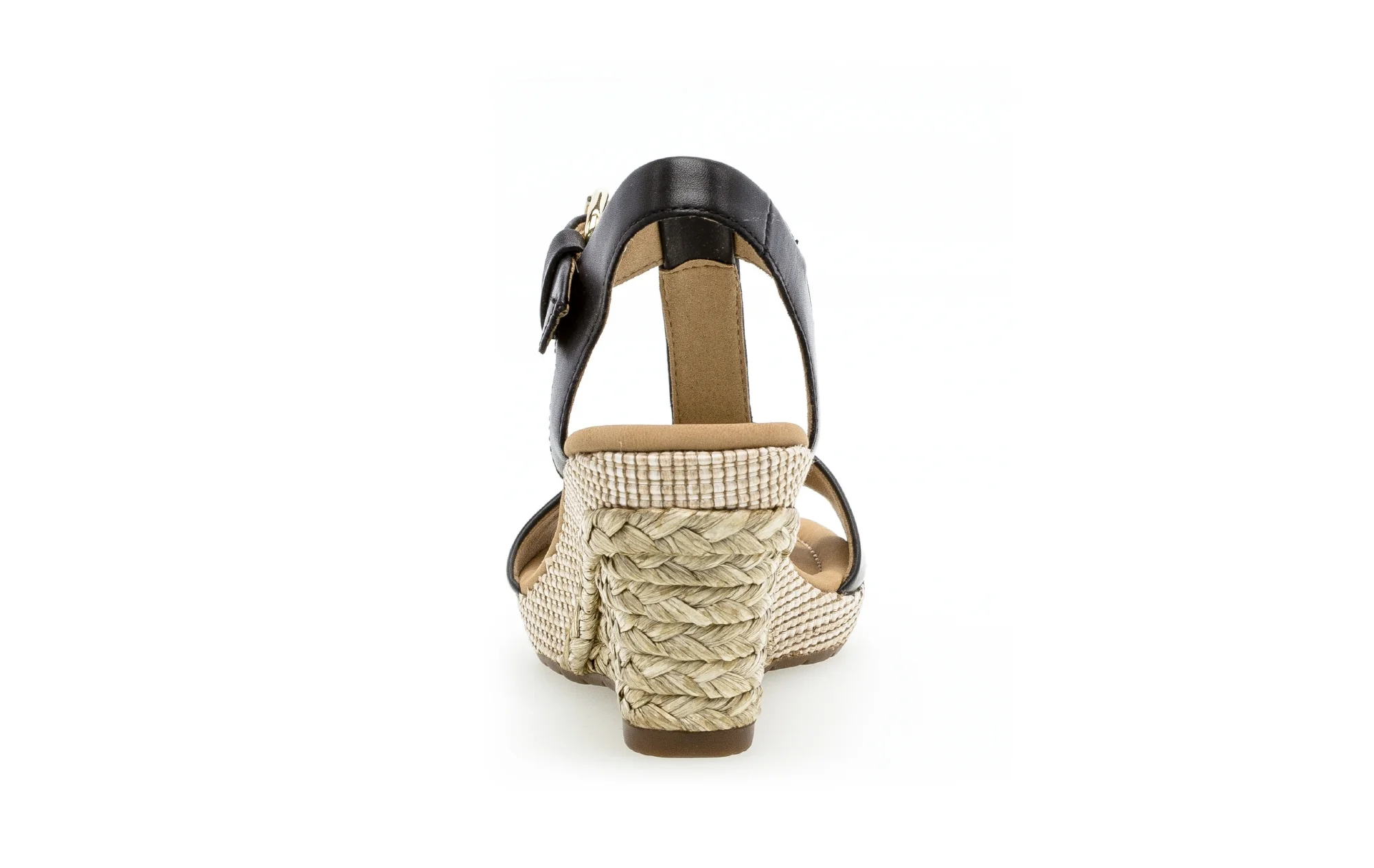 Sandales noires en cuir lisse - Image 4