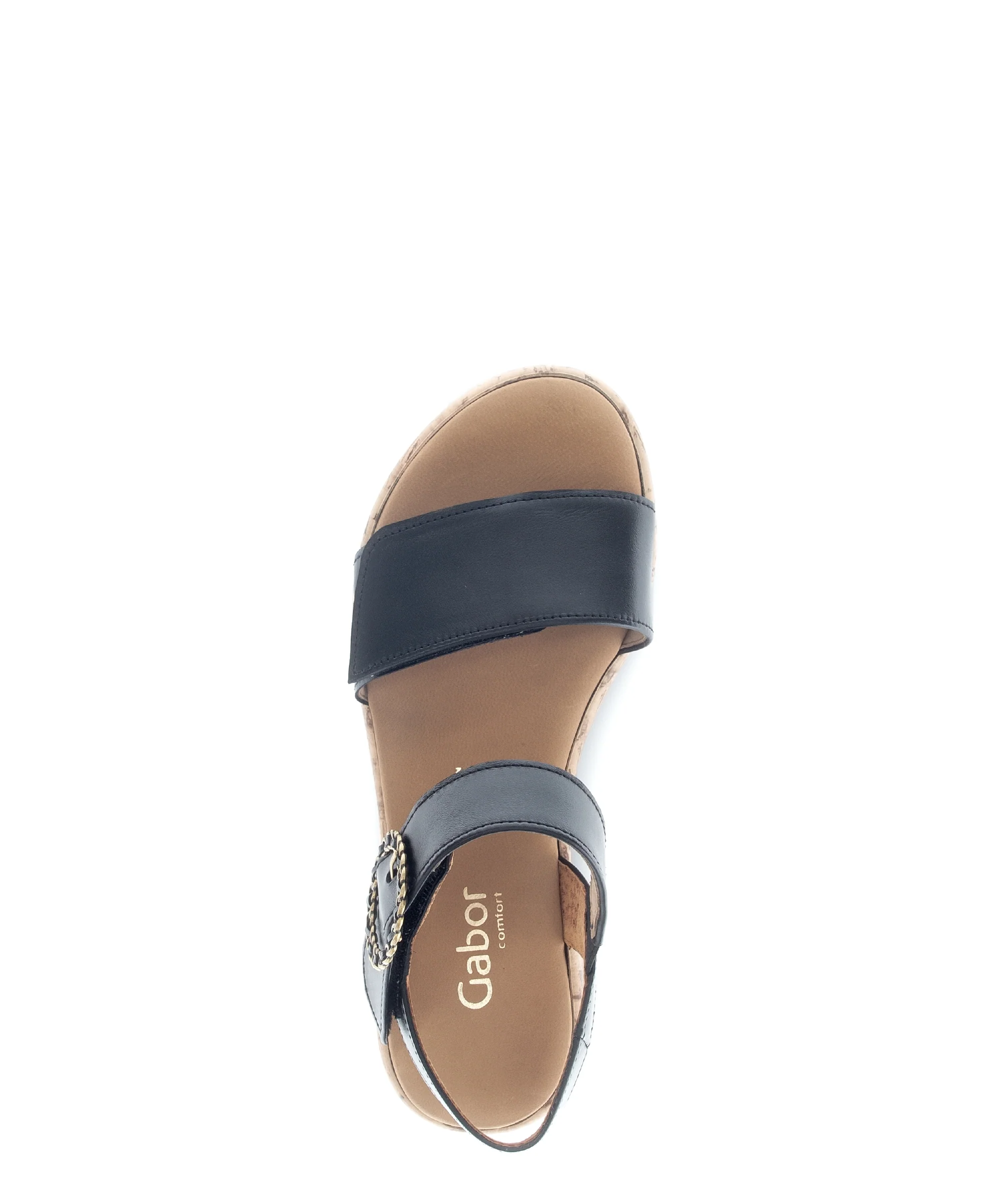 Sandales noires en cuir lisse - Image 3