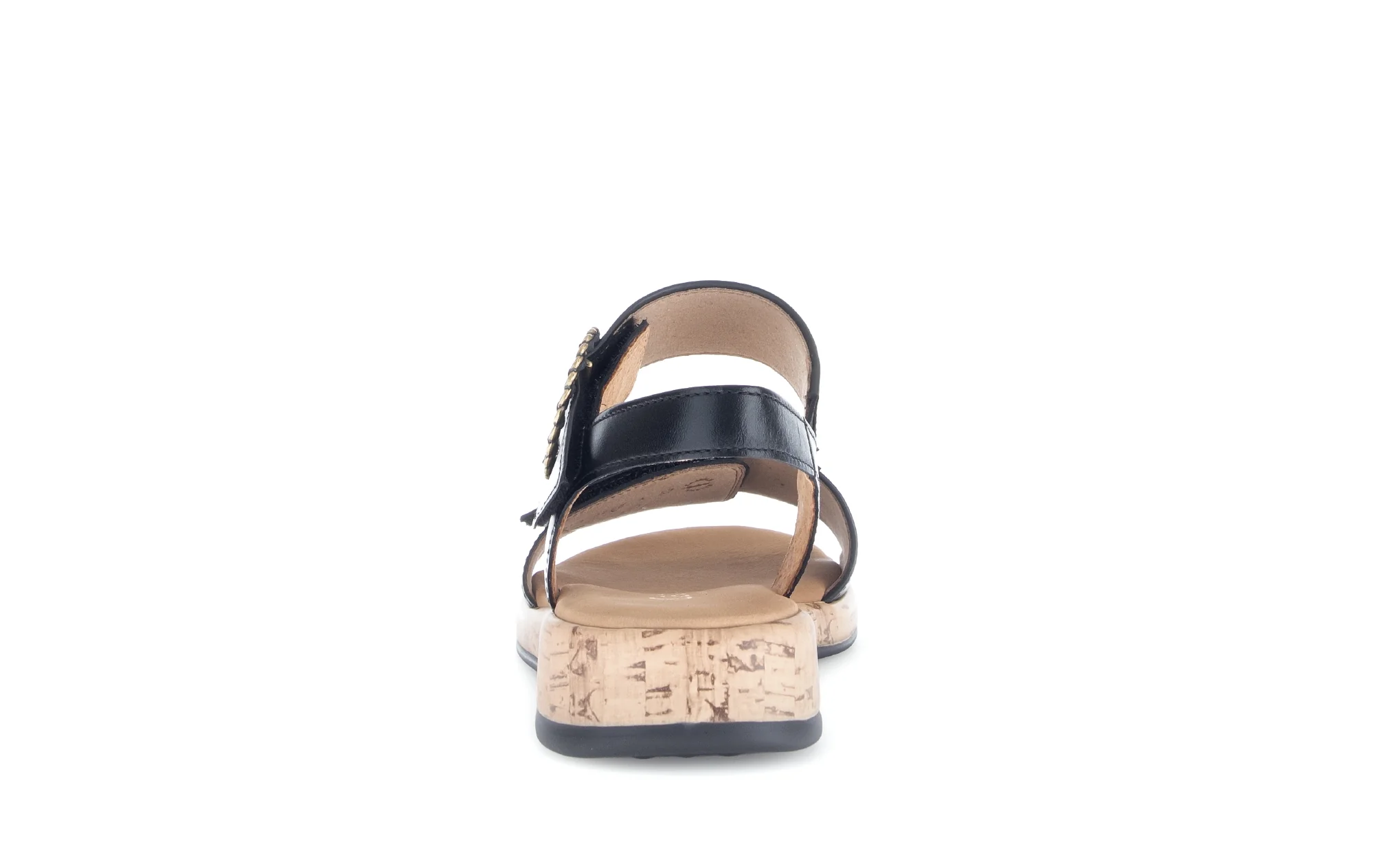 Sandales noires en cuir lisse - Image 4