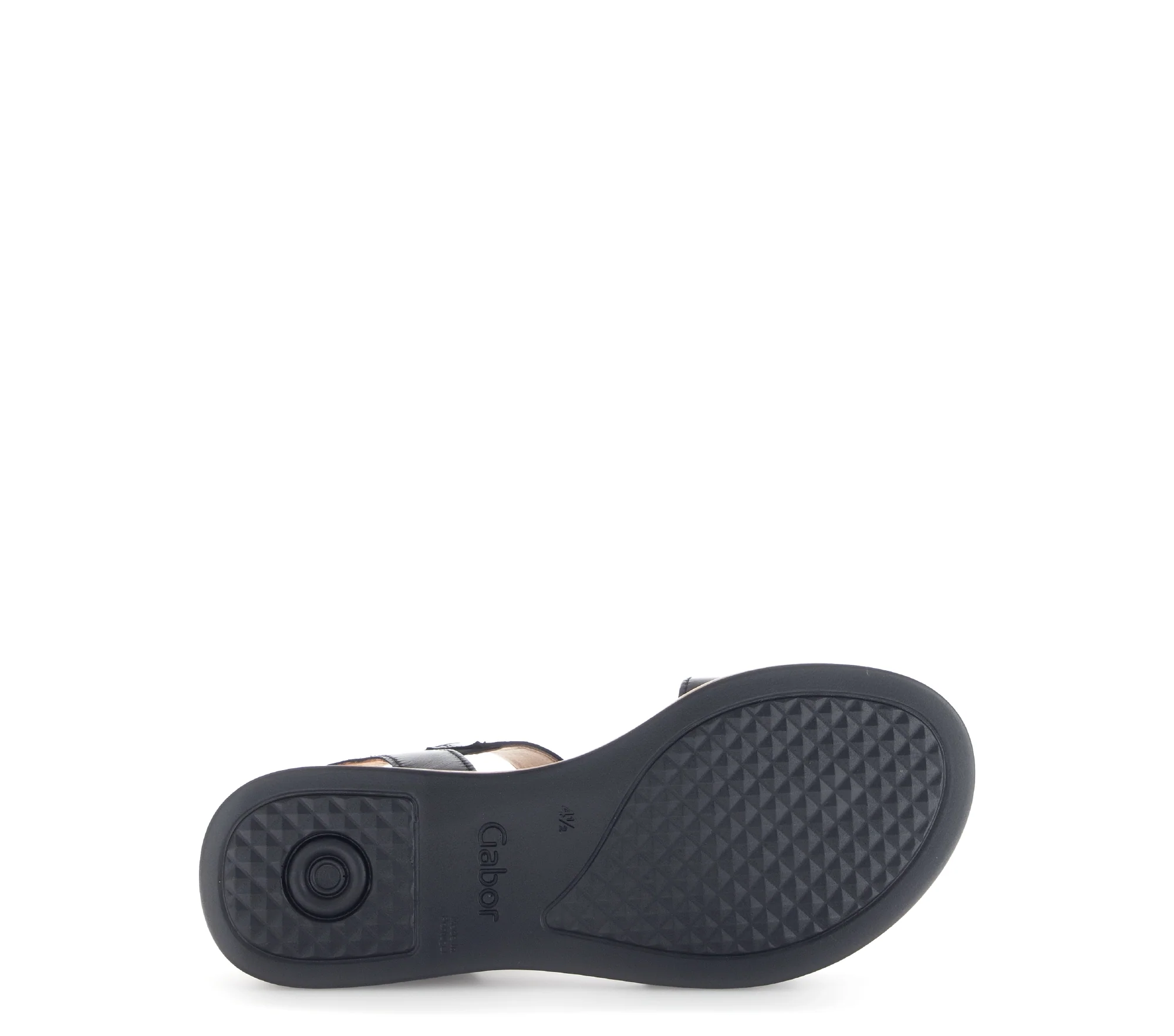 Sandales noires en cuir lisse - Image 6