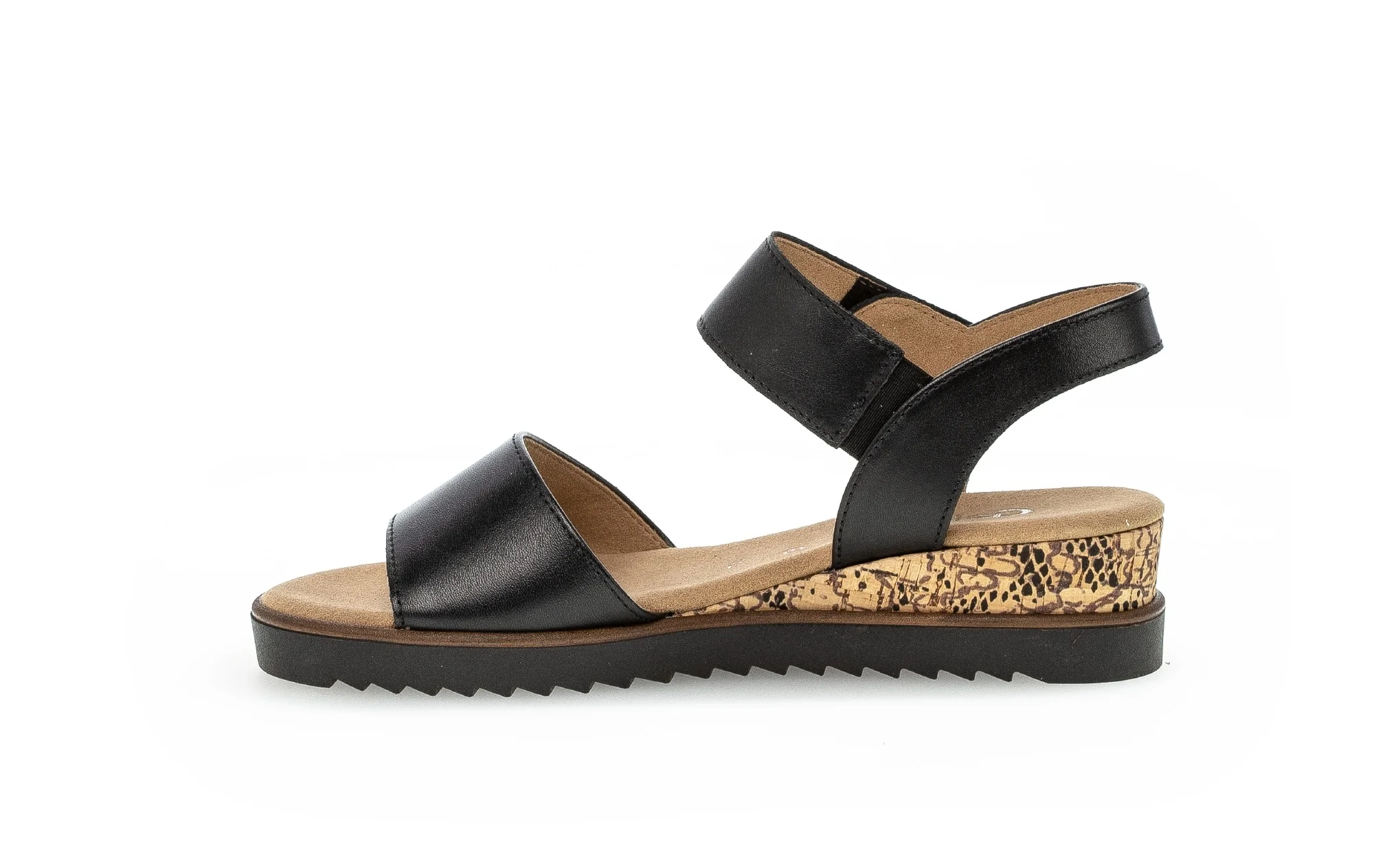 Sandales noires en cuir lisse - Image 2